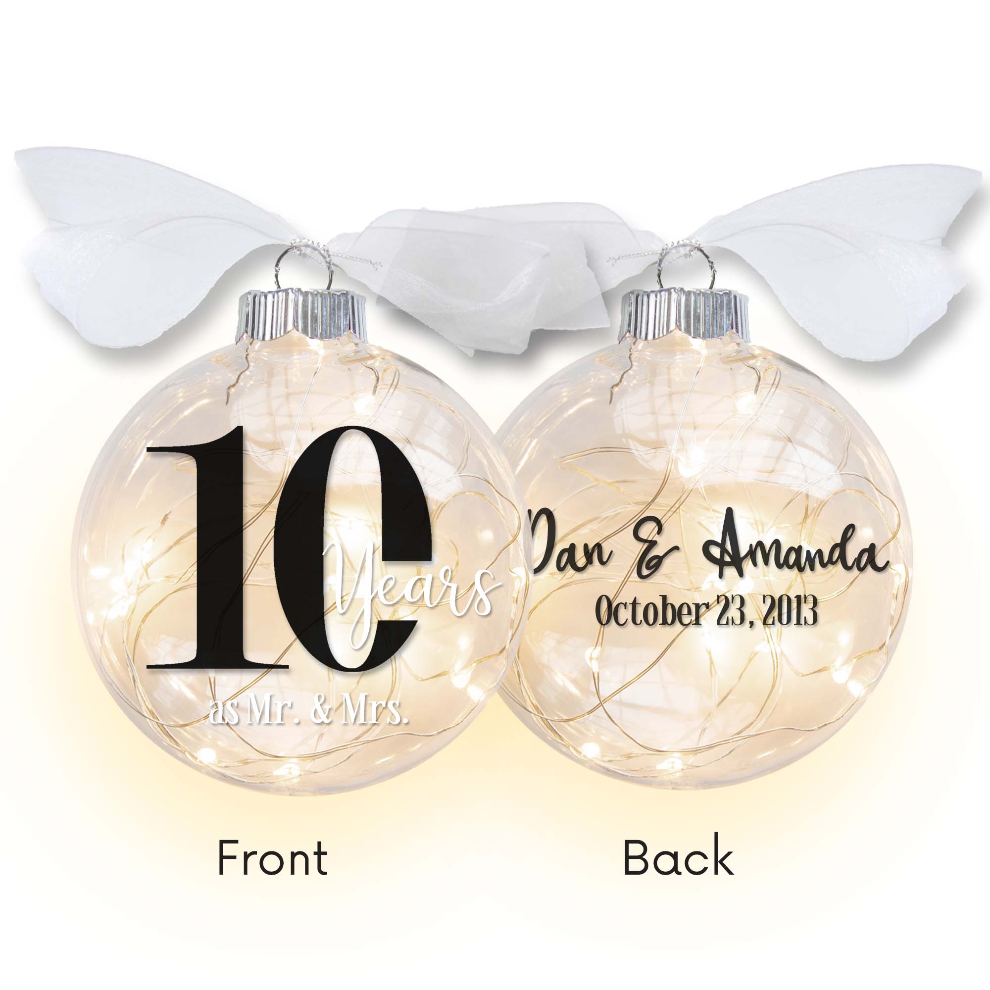 10 year on sale anniversary ornament