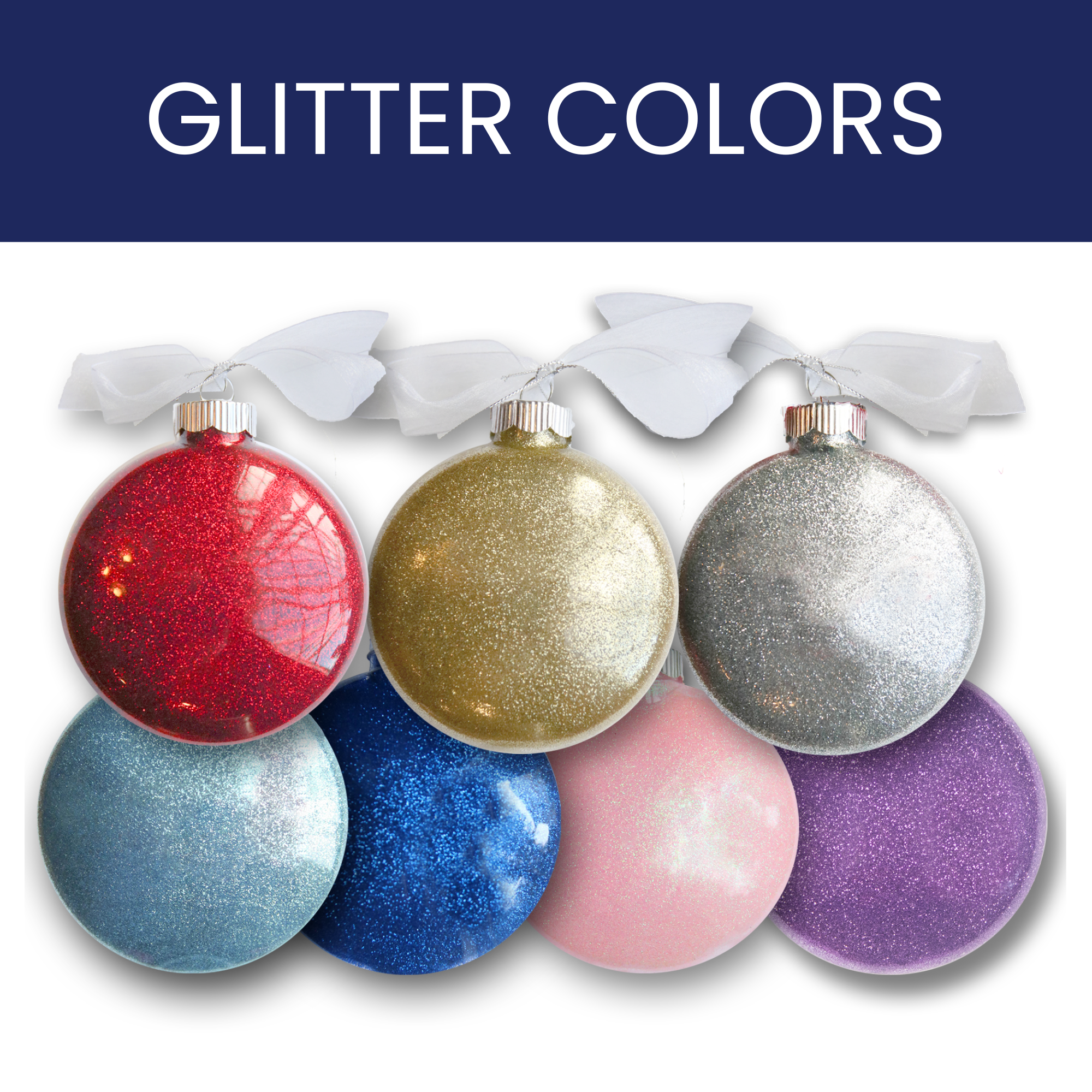Pregnancy Announcement Glitter Christmas Ornament