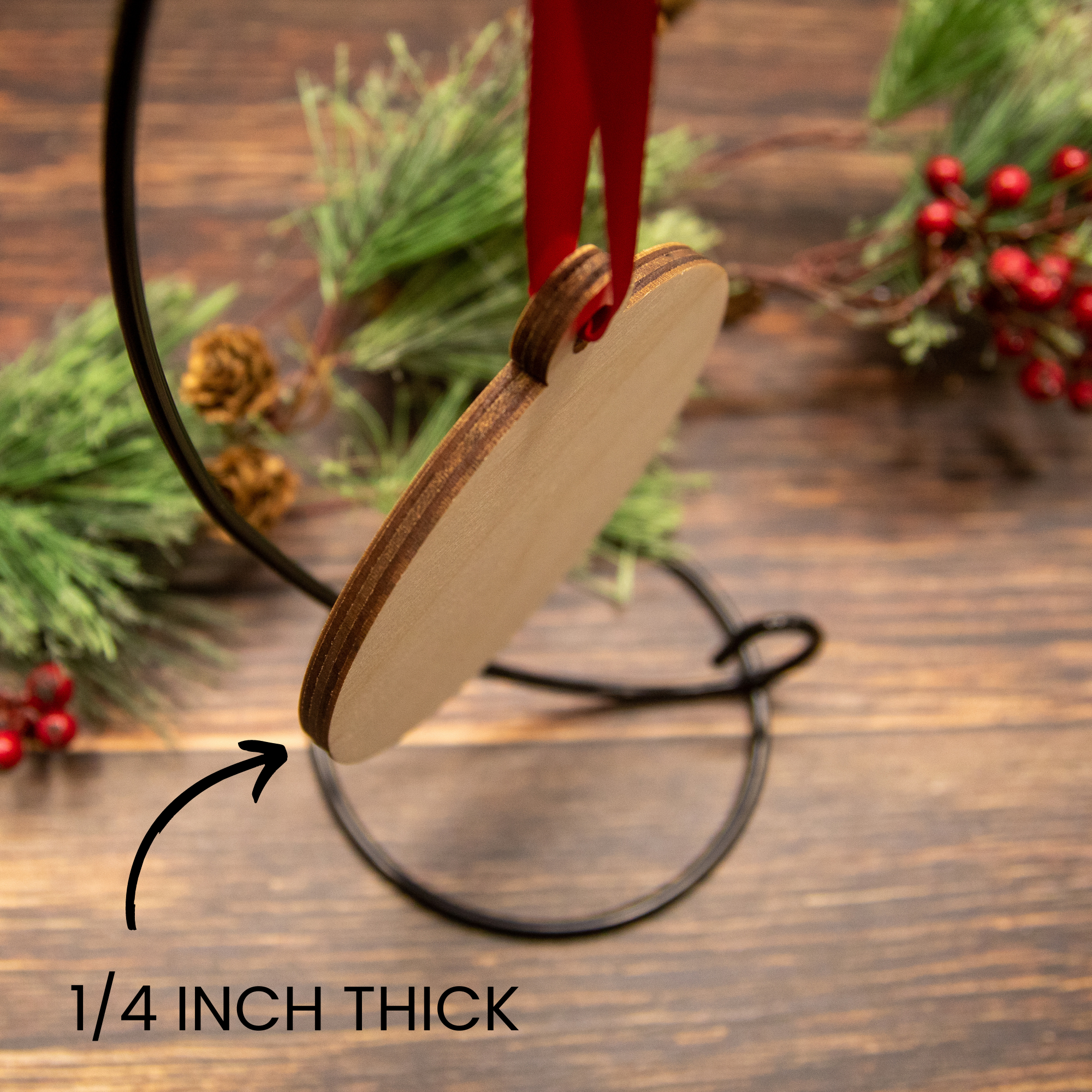 Retirement Christmas Wood Ornament