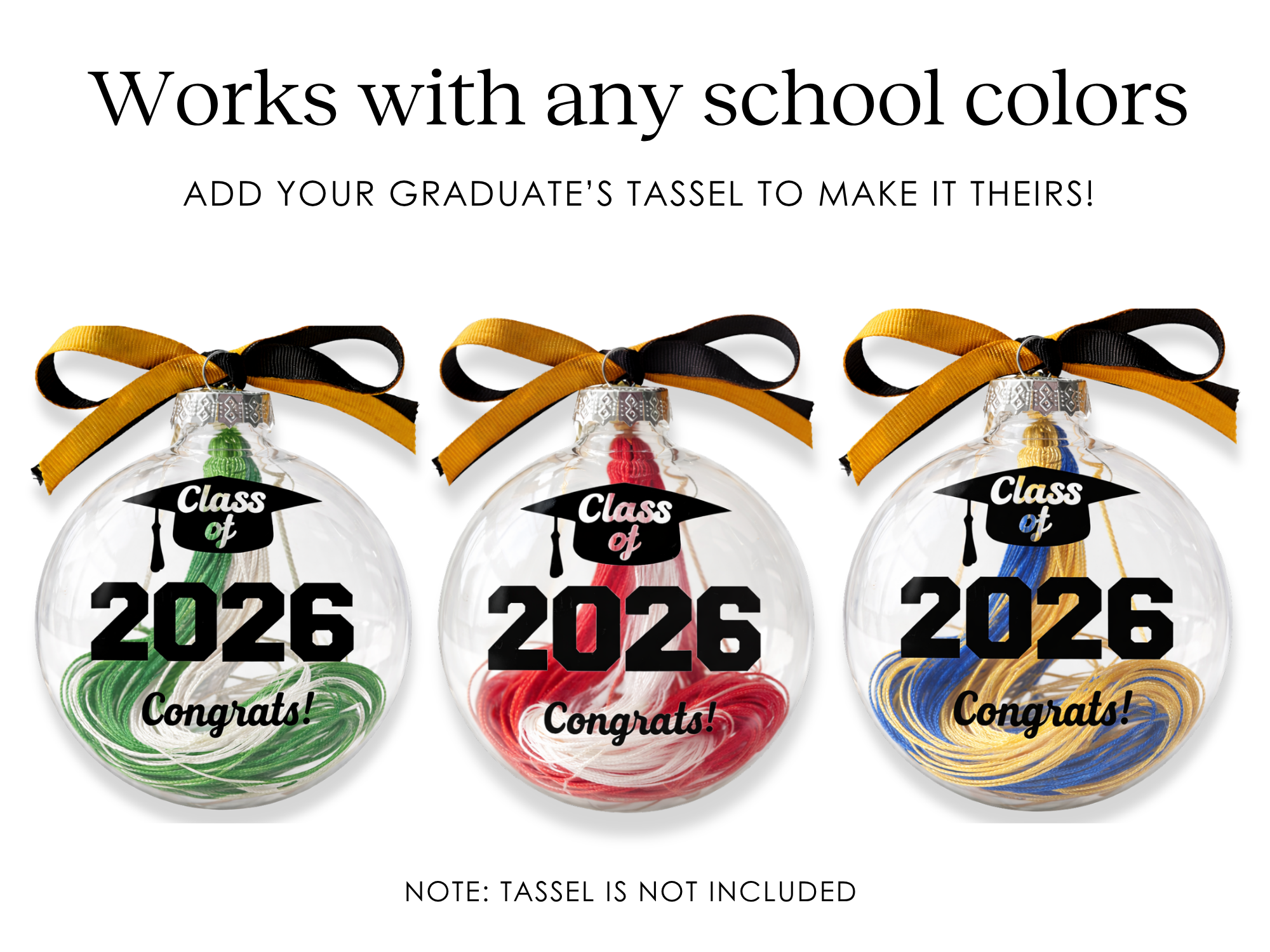 Graduation Tassel Ornament – Class of 2026 Keepsake Gift