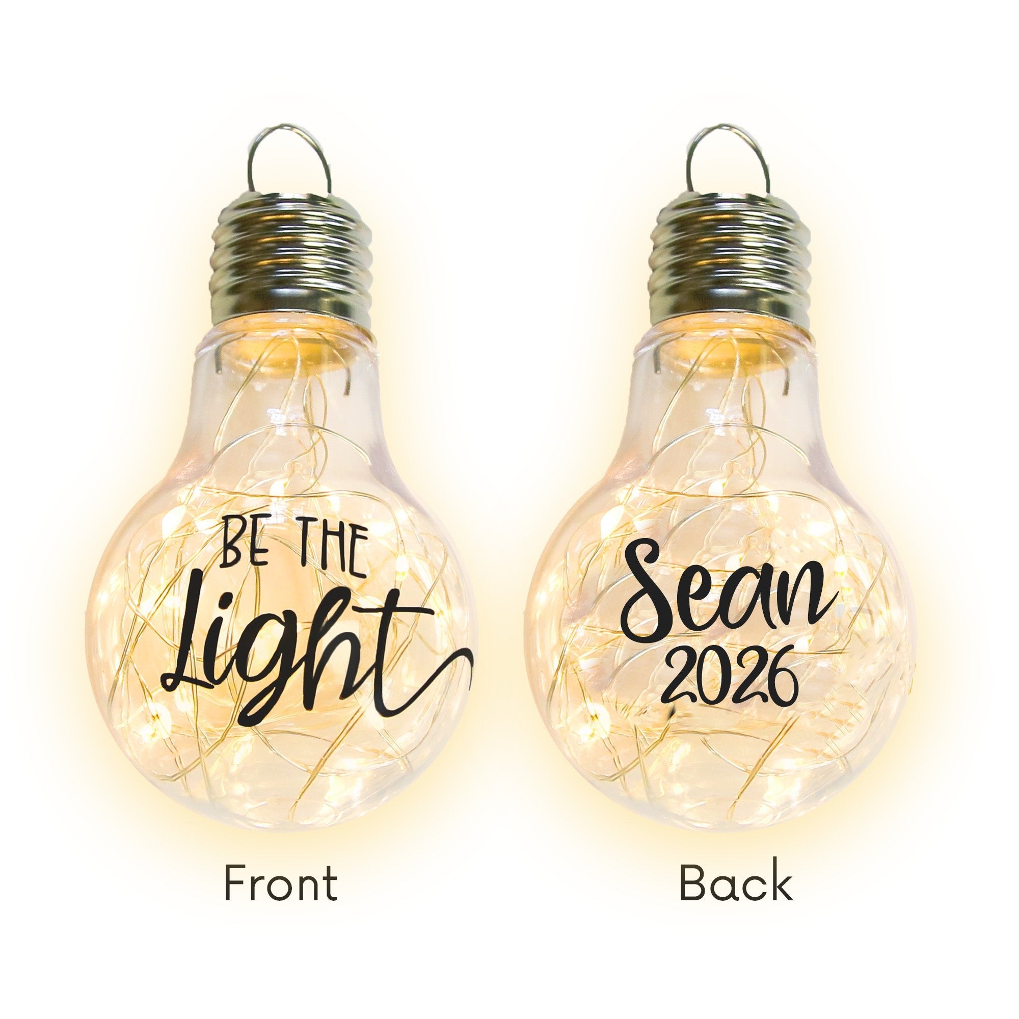 Be the Light Lighted Christmas Ornament - Firefly Wishes