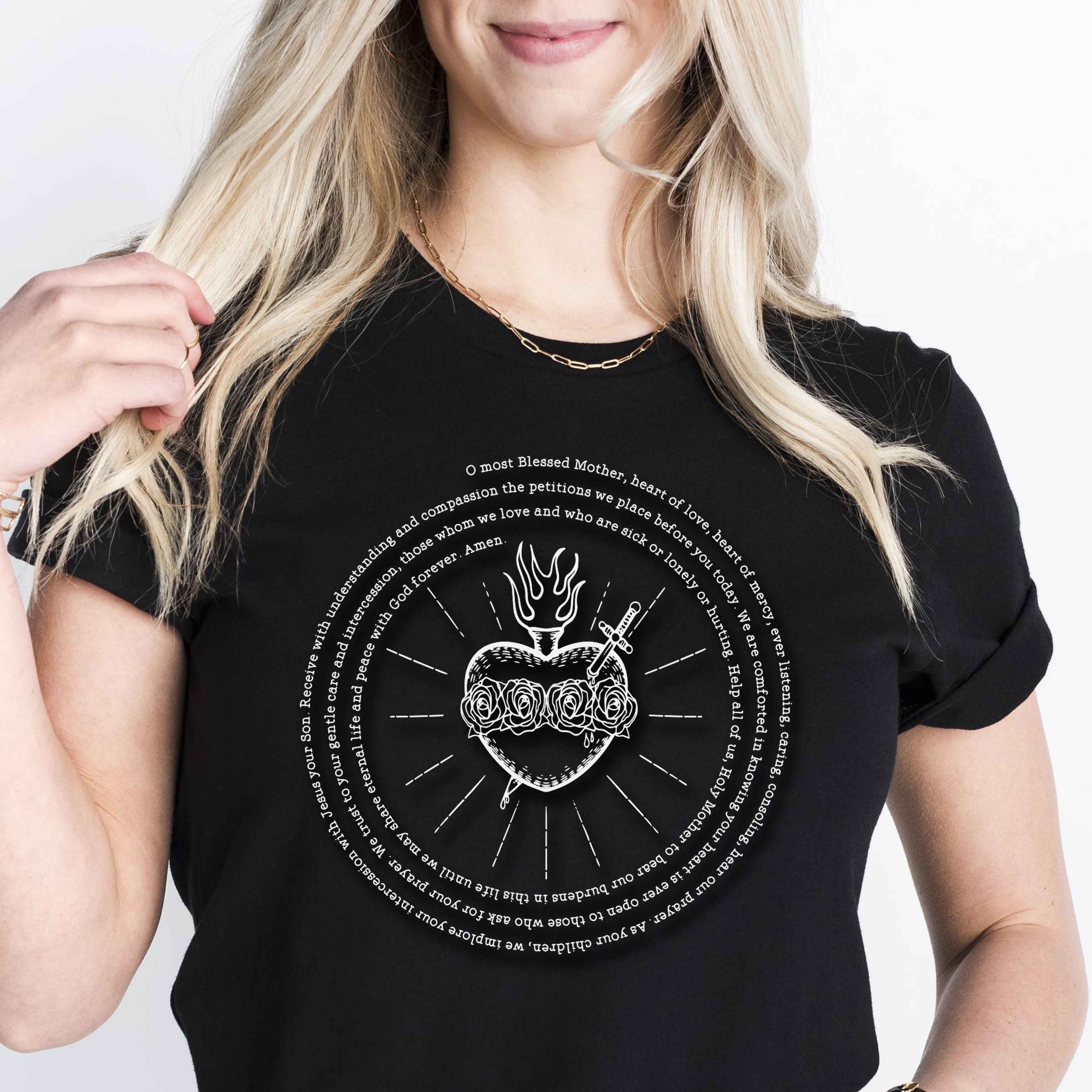 Immaculate Heart of Mary Catholic T-Shirt - Firefly Wishes