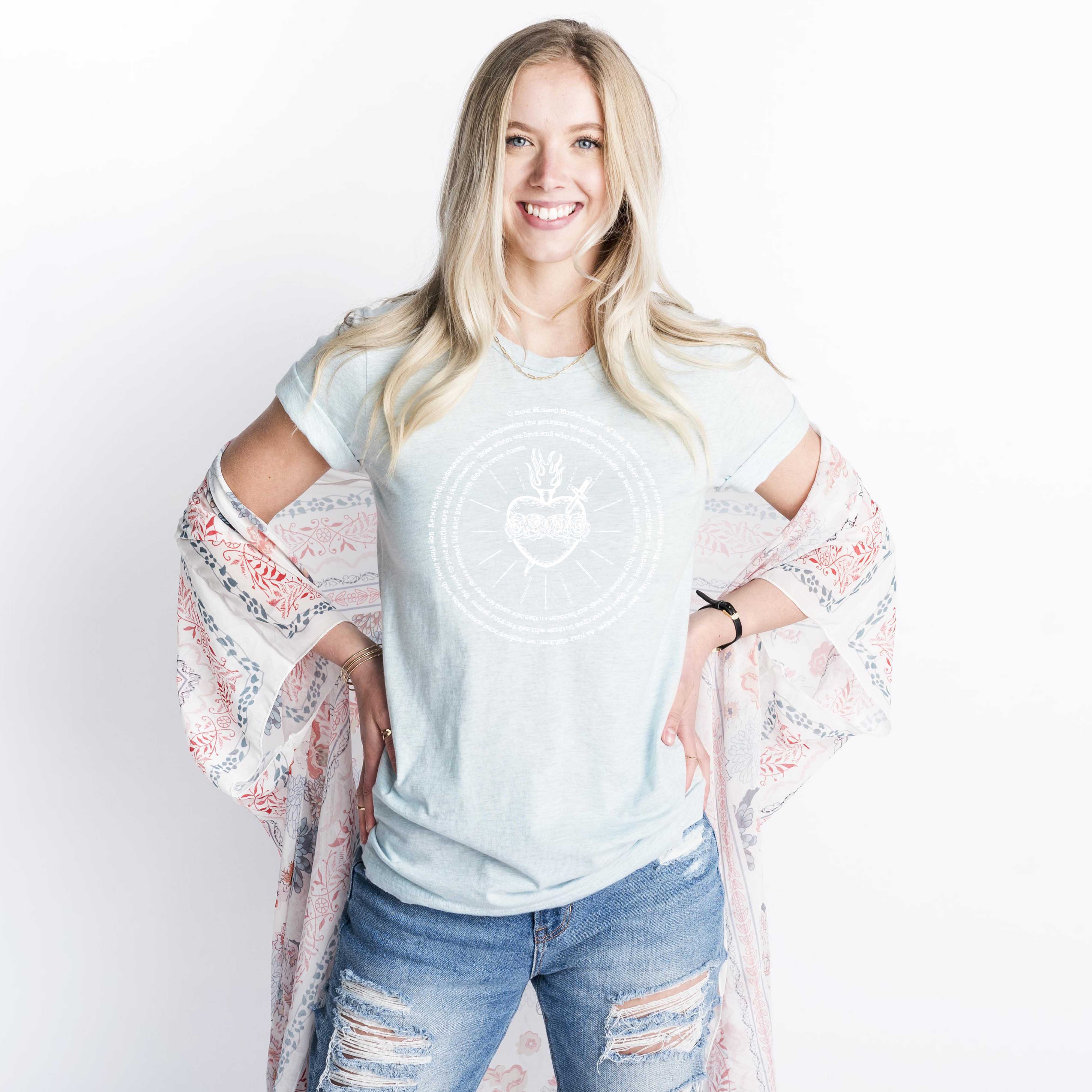 Immaculate Heart of Mary Catholic T-Shirt - Firefly Wishes
