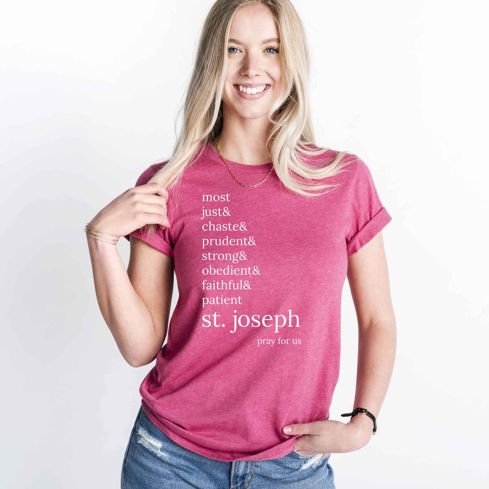 St. Joseph Catholic Saint T-Shirt - Firefly Wishes