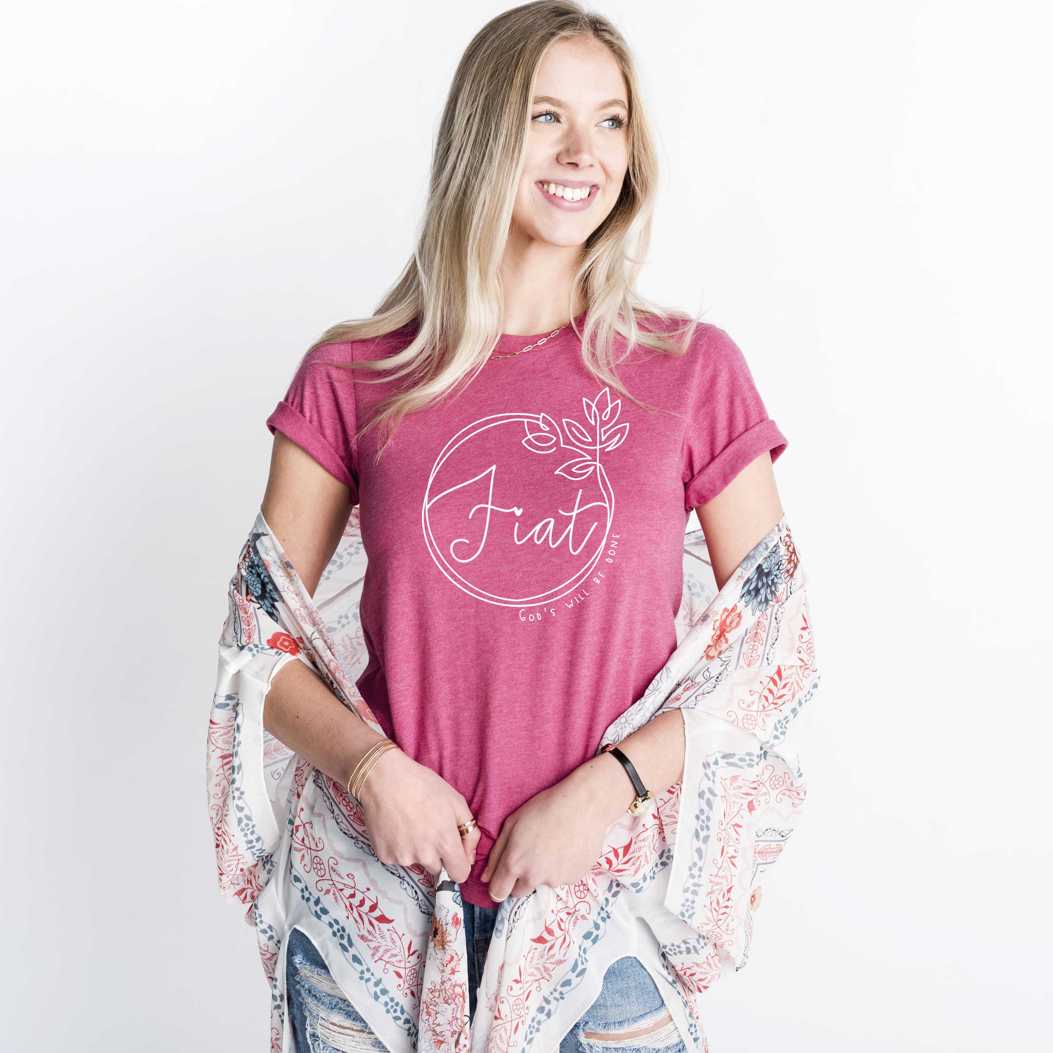 Fiat Catholic T-Shirt - God's Will Be Done - Firefly Wishes