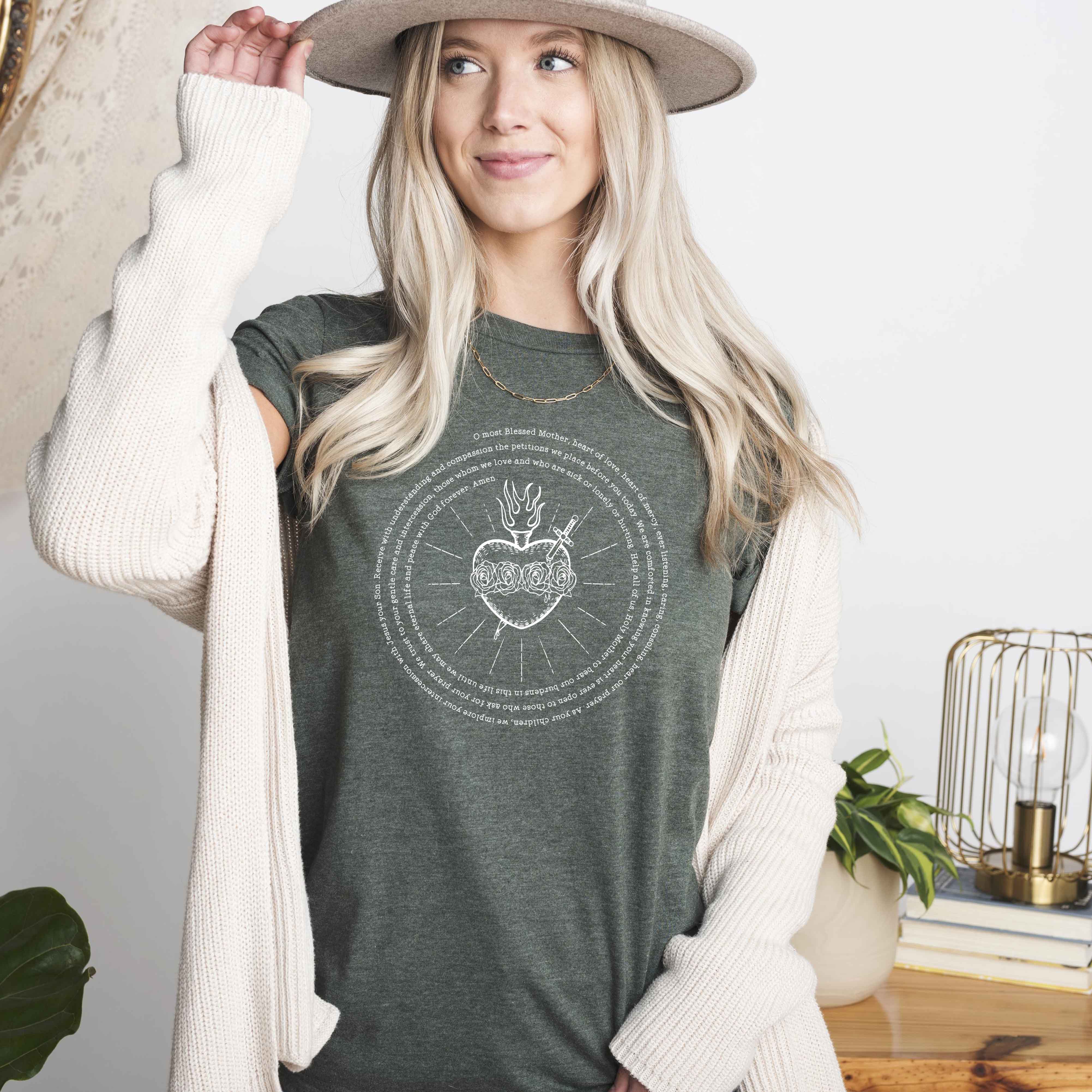 Immaculate Heart of Mary Catholic T-Shirt - Firefly Wishes