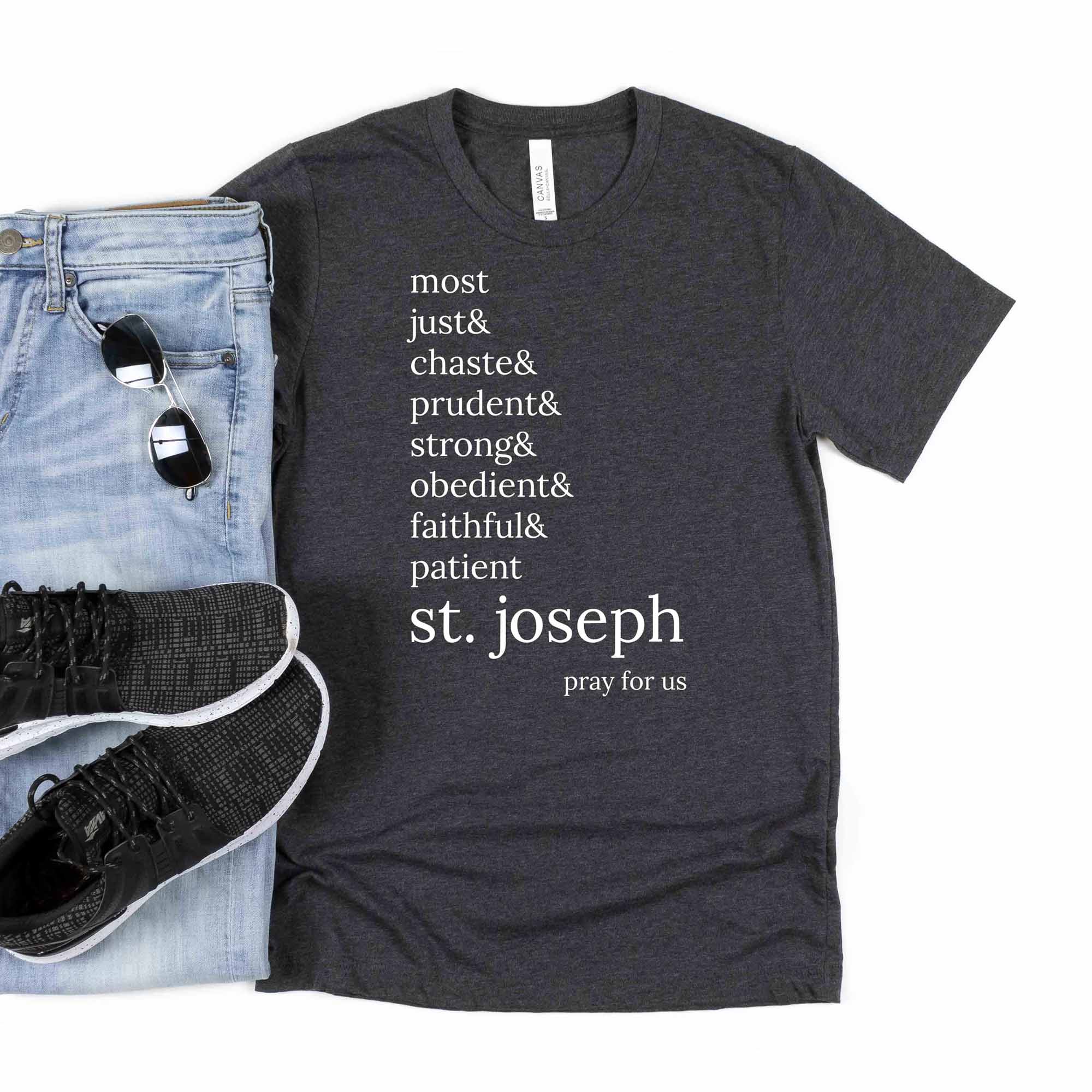St. Joseph Catholic Saint T-Shirt - Firefly Wishes