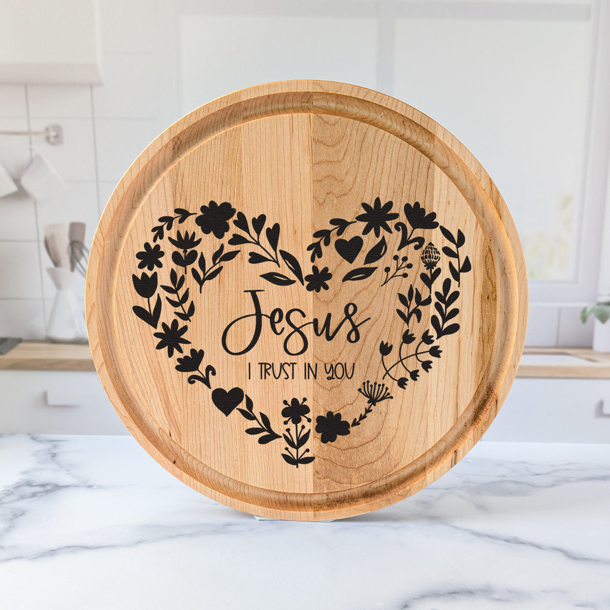 Divine Mercy Cutting Board — Jesus I Trust in You
