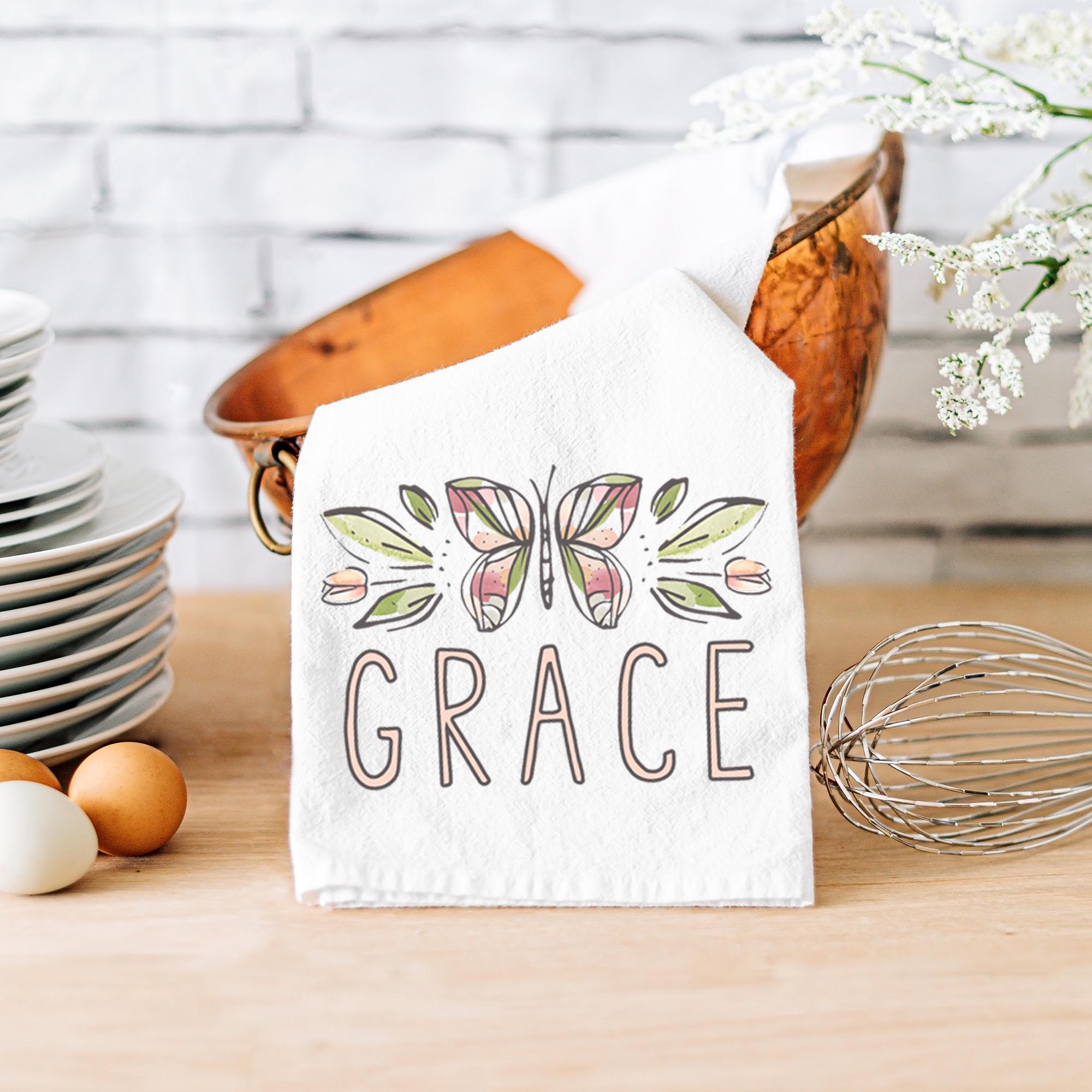 Grace Kitchen Towel – Christian Gift for Women & Home - Firefly Wishes