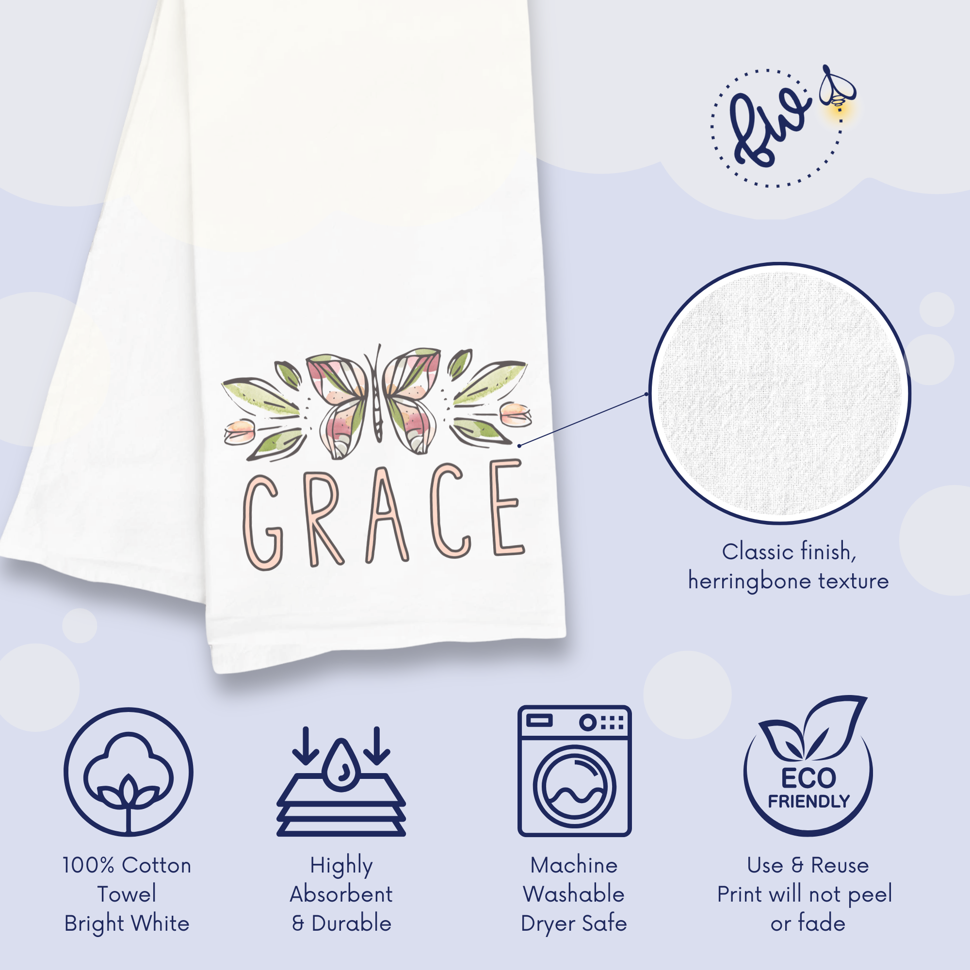 Grace Kitchen Towel – Christian Gift for Women & Home