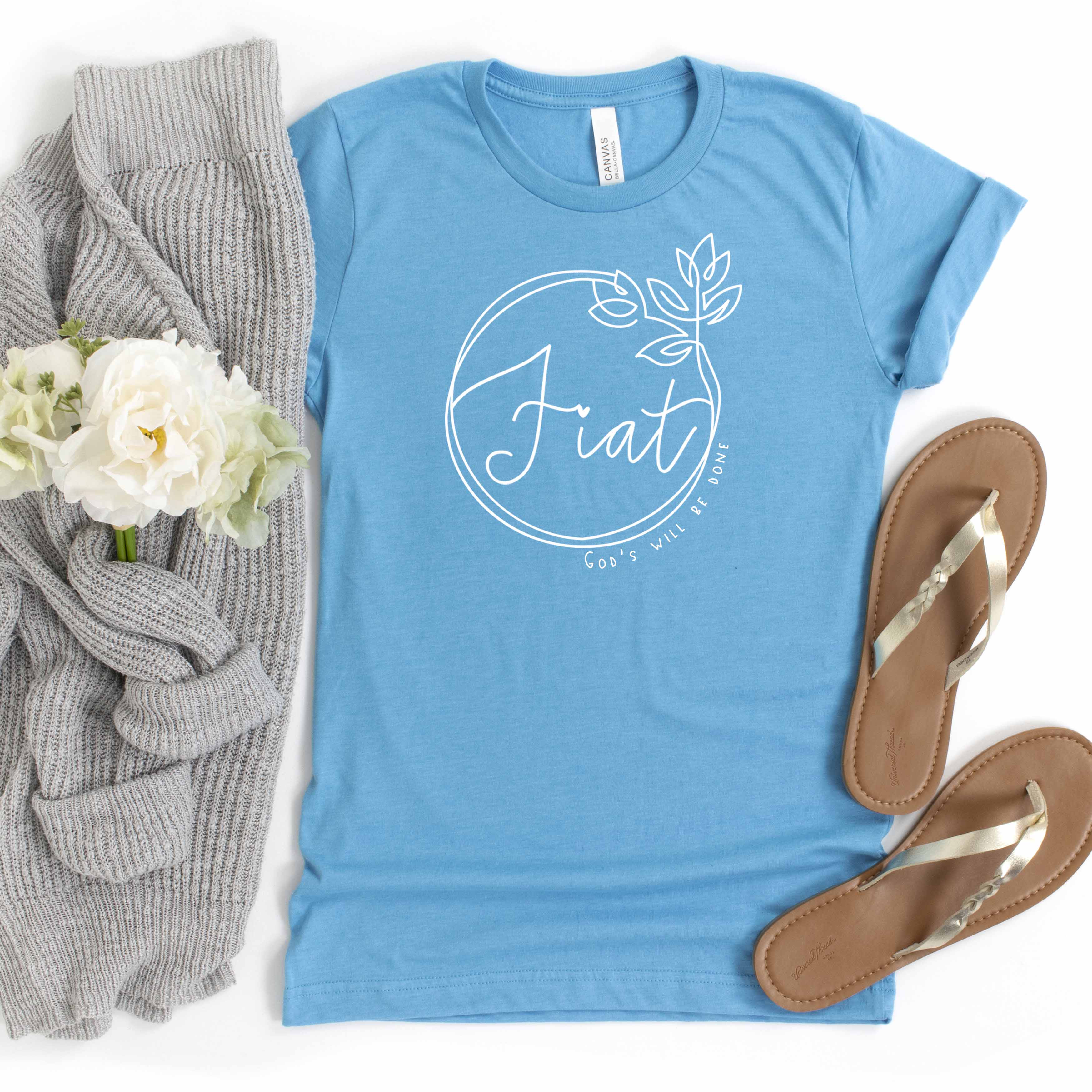 Fiat Catholic T-Shirt - God's Will Be Done - Firefly Wishes