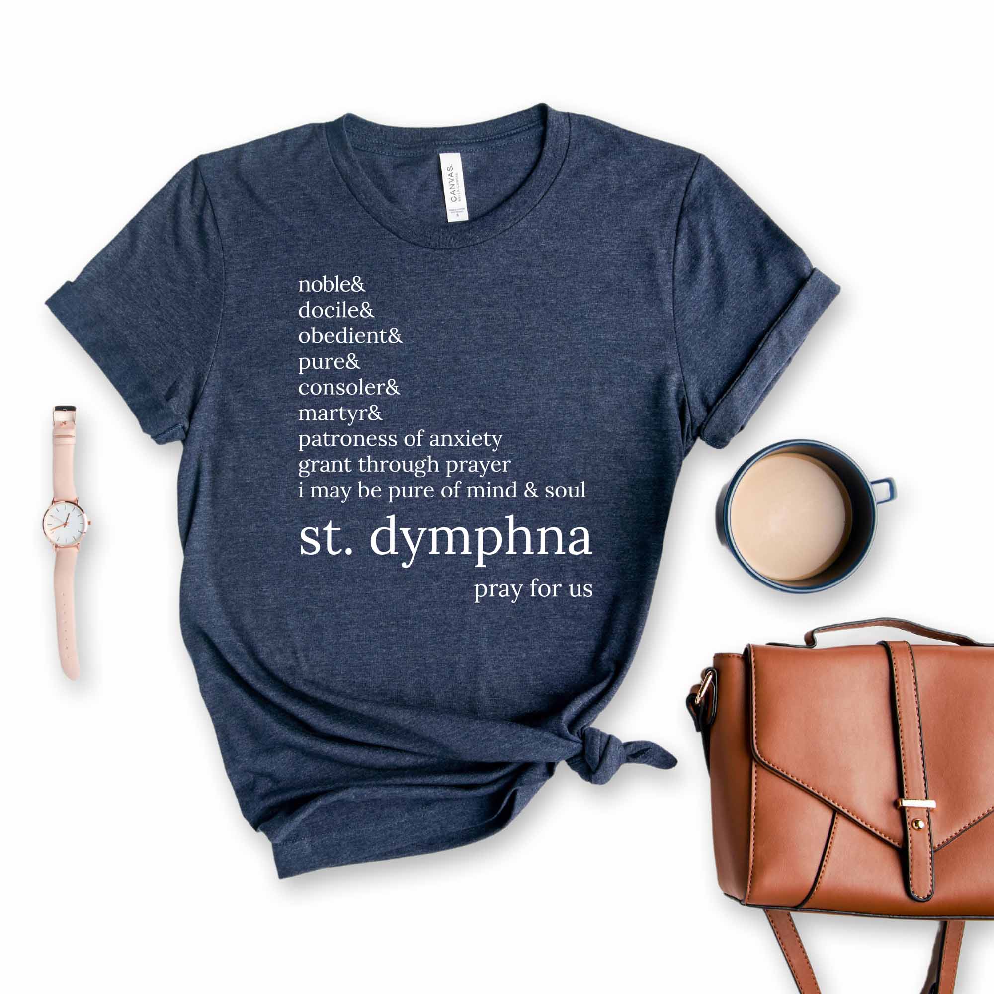 St. Dymphna Catholic Saint T-Shirt - Firefly Wishes
