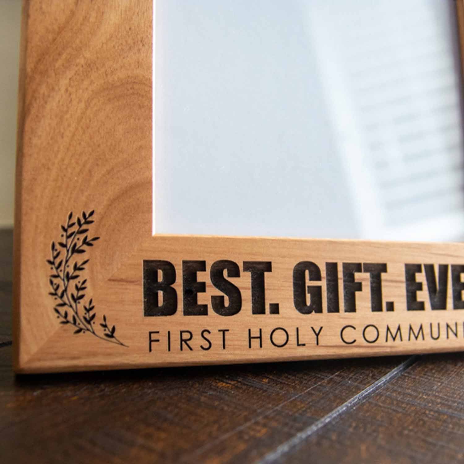 First Holy Communion Wood Picture Frame - Best Gift Ever