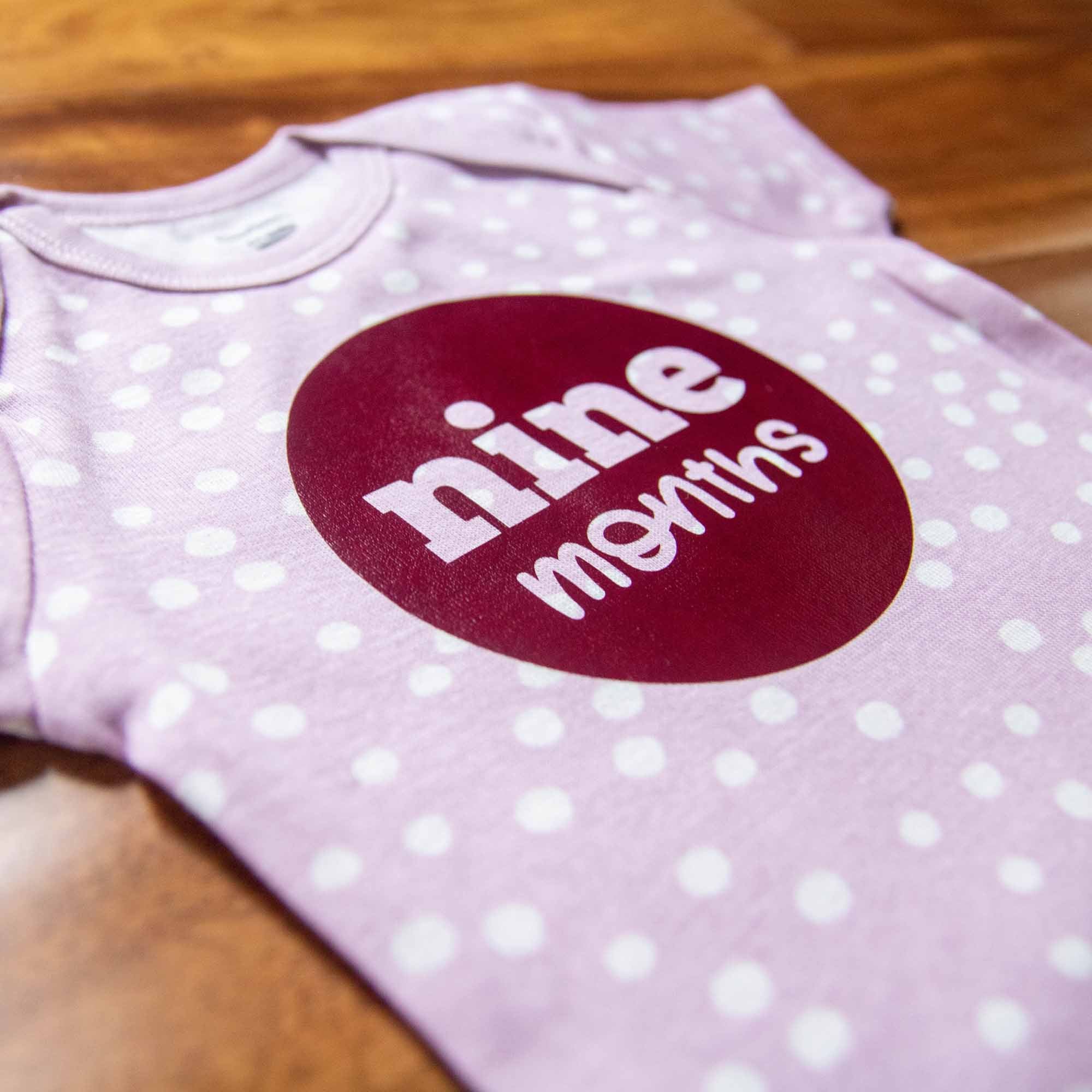 Baby Girl Monthly Photo Onesies® Set – Ducks & Dots
