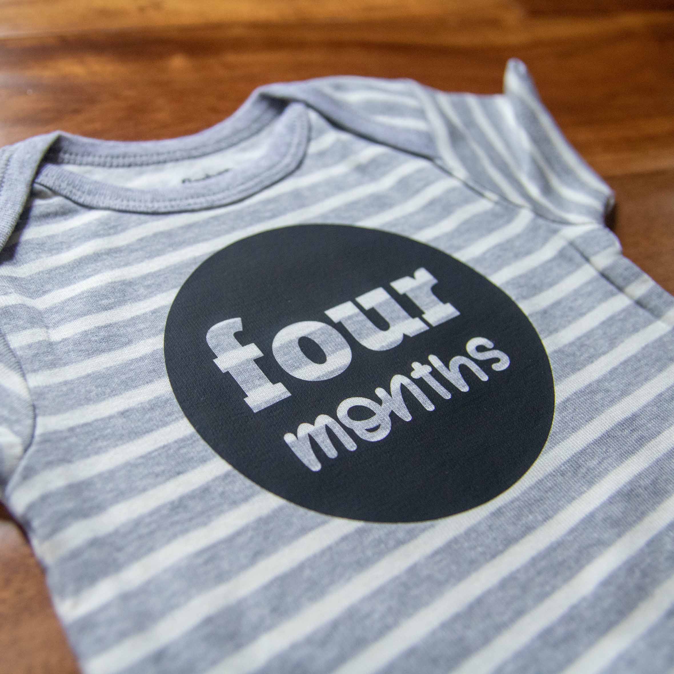 Baby Boy Monthly Photo Onesies® Set – Badger Adventure