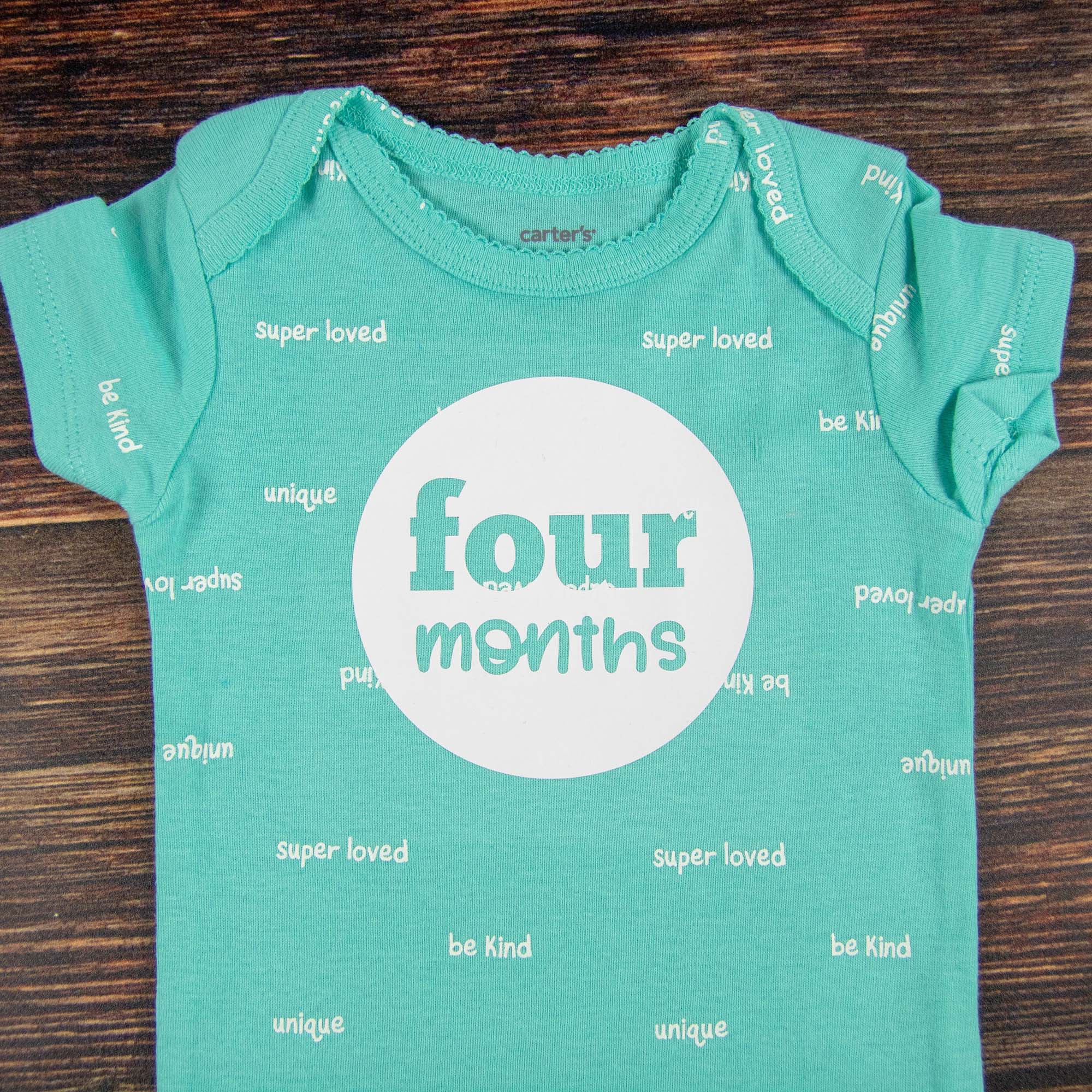 Baby Girl Monthly Photo Bodysuit Set – Unicorns, Dinosaurs & Jungle Animals - Firefly Wishes