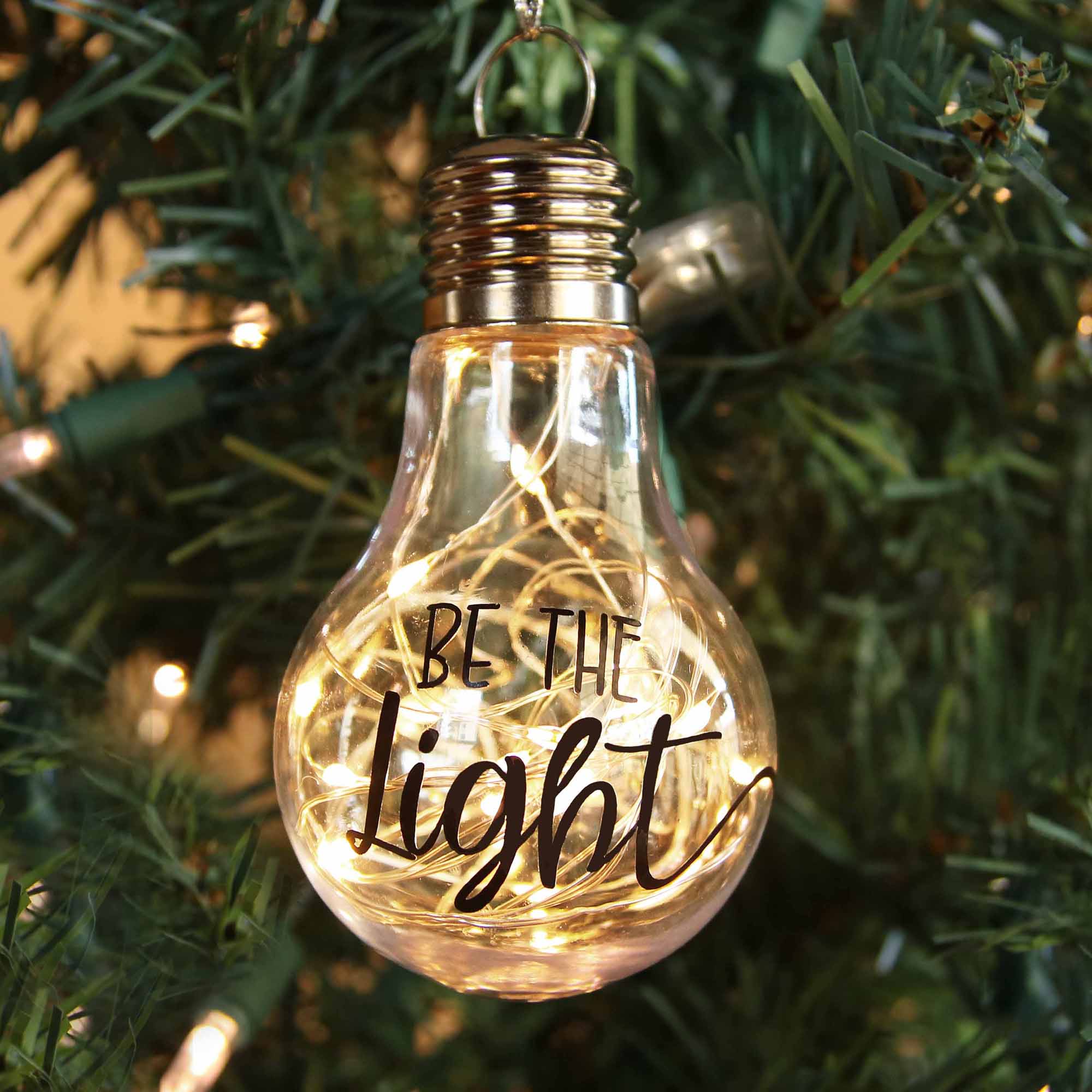 Faith Lutheran Be the Light Lighted Christmas Ornament - Firefly Wishes