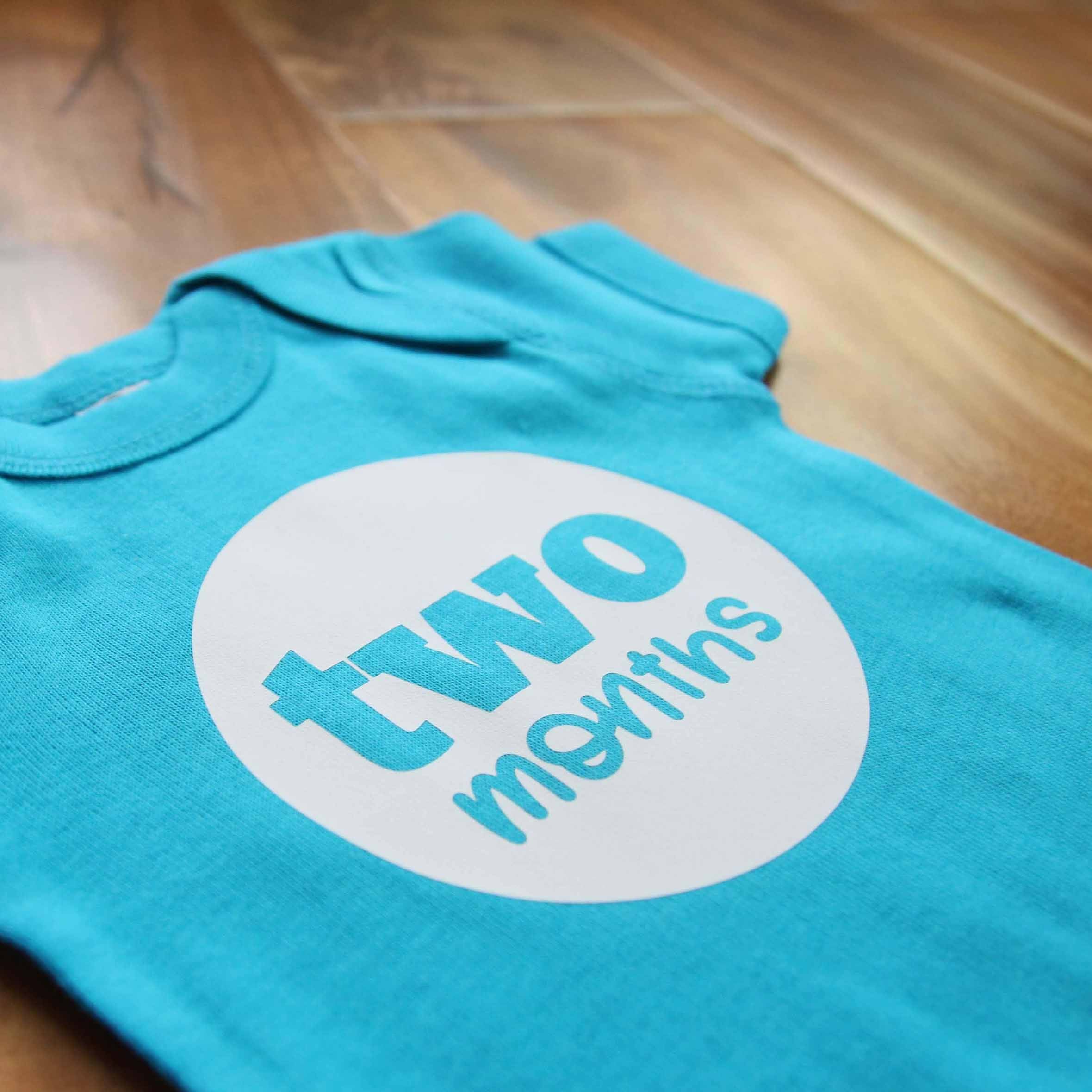 Baby Gender Neutral Monthly Photo Bodysuit Set