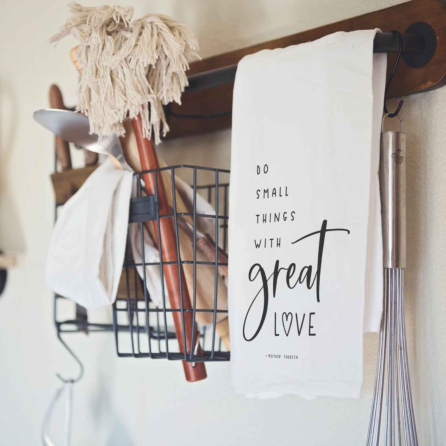 Do Small Things With Great Love Kitchen Towel - Firefly Wishes