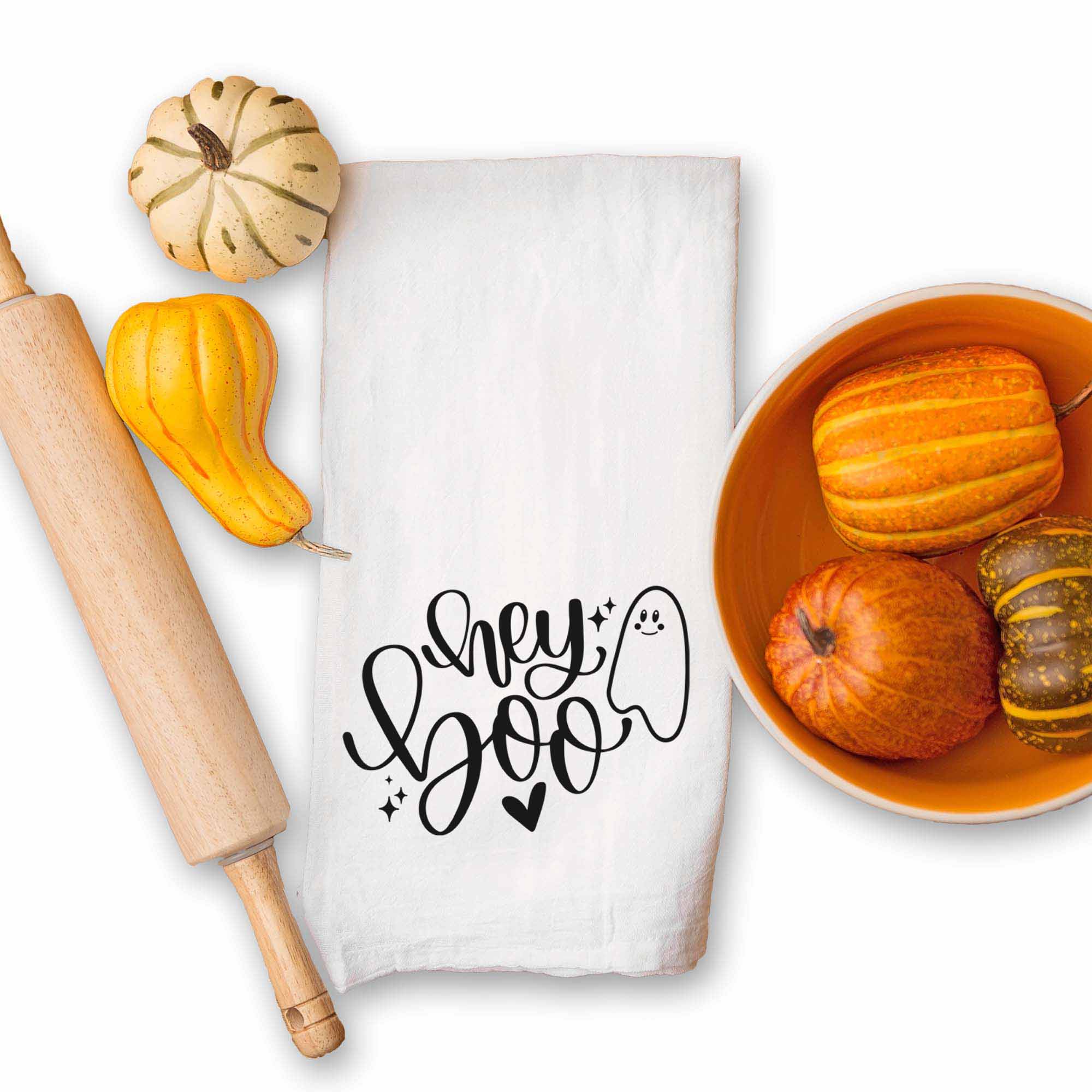 Hey Boo Halloween Kitchen Towel - Firefly Wishes