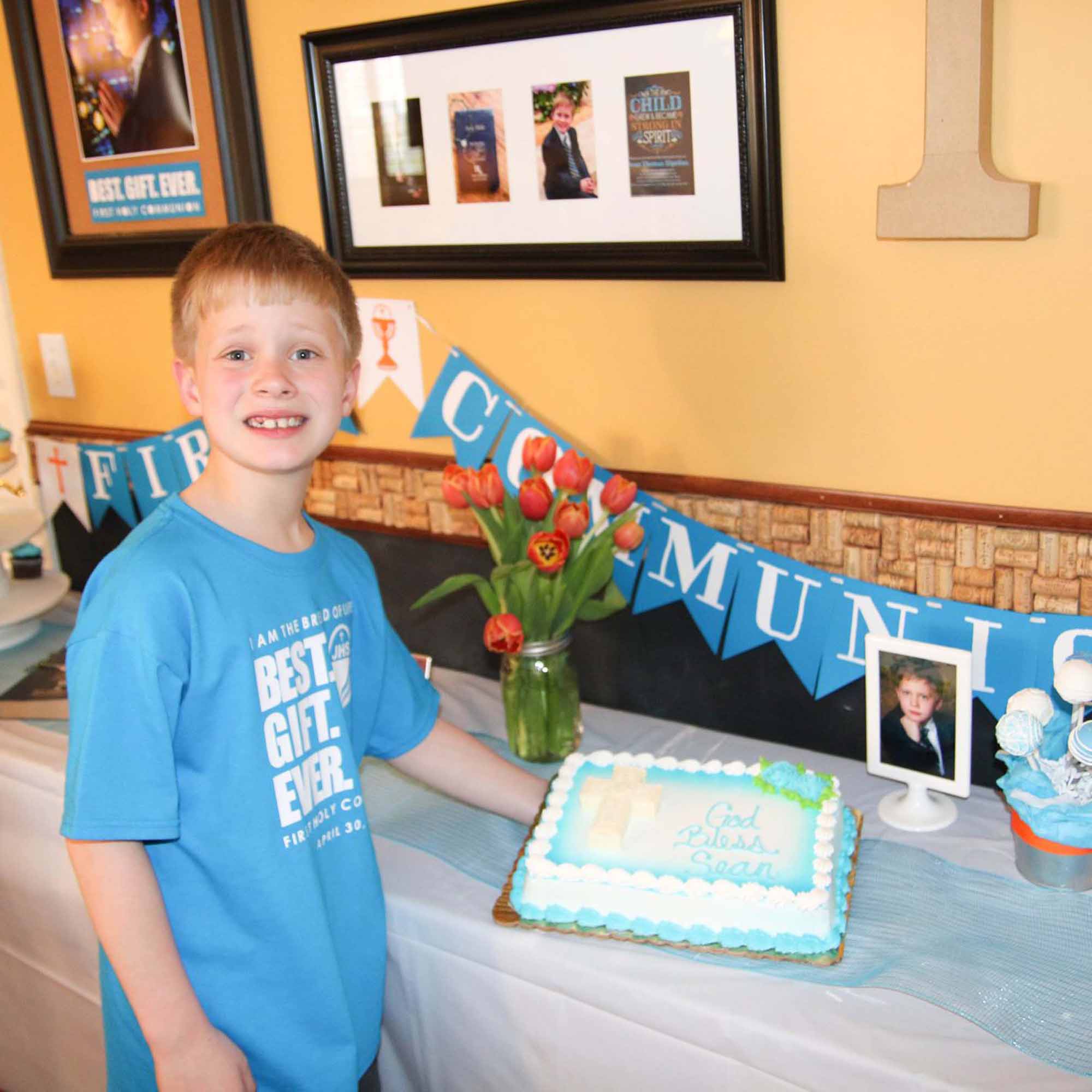 First Communion T-Shirt for Boys - Firefly Wishes