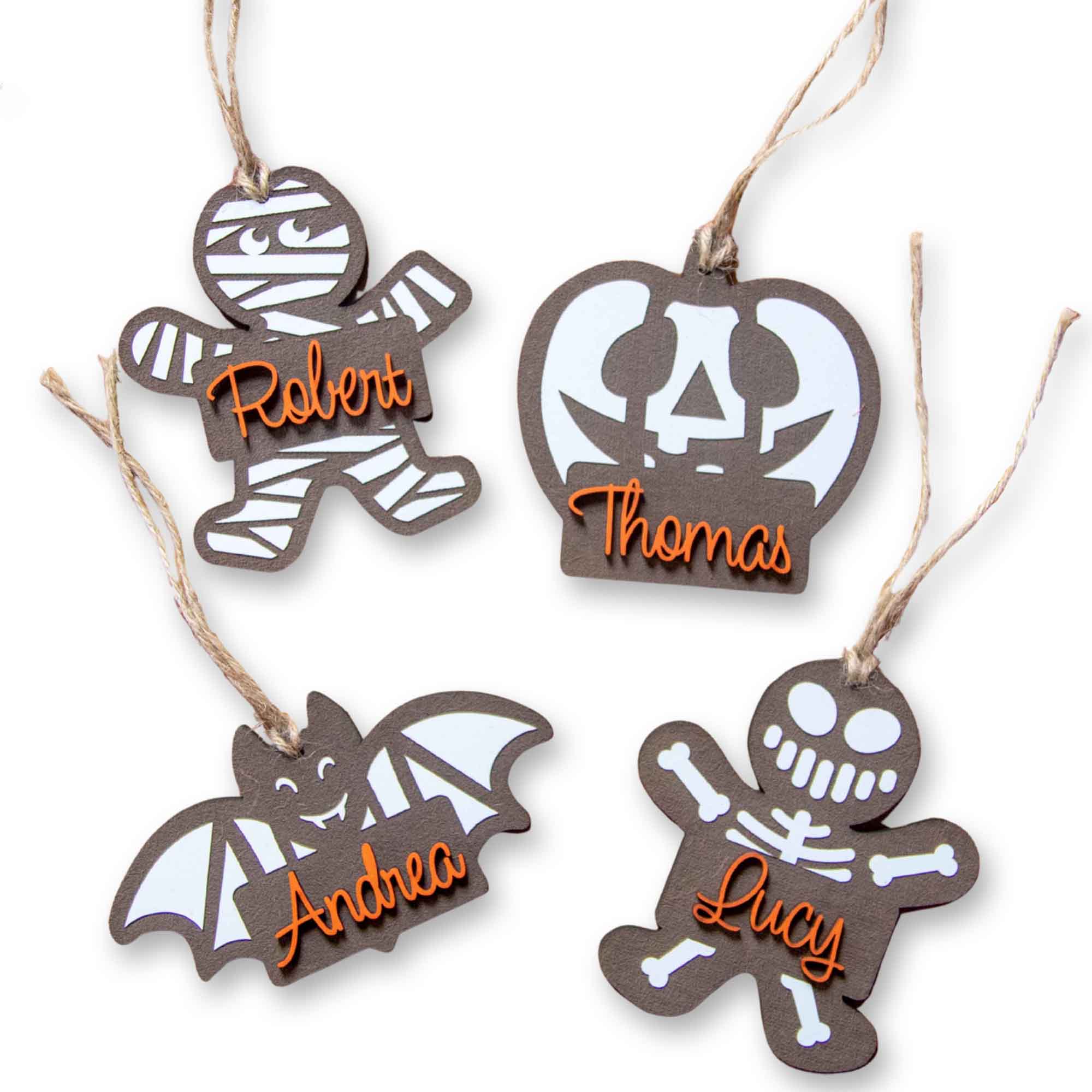 Personalized Halloween Boo Bag Tags – Custom Name Gift or Treat Tags - Firefly Wishes
