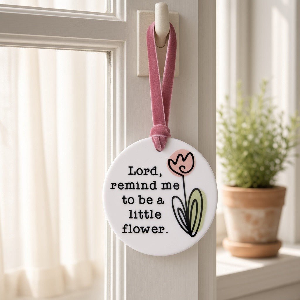 St. Thérèse of Lisieux Ceramic Ornament — The Little Flower - Firefly Wishes