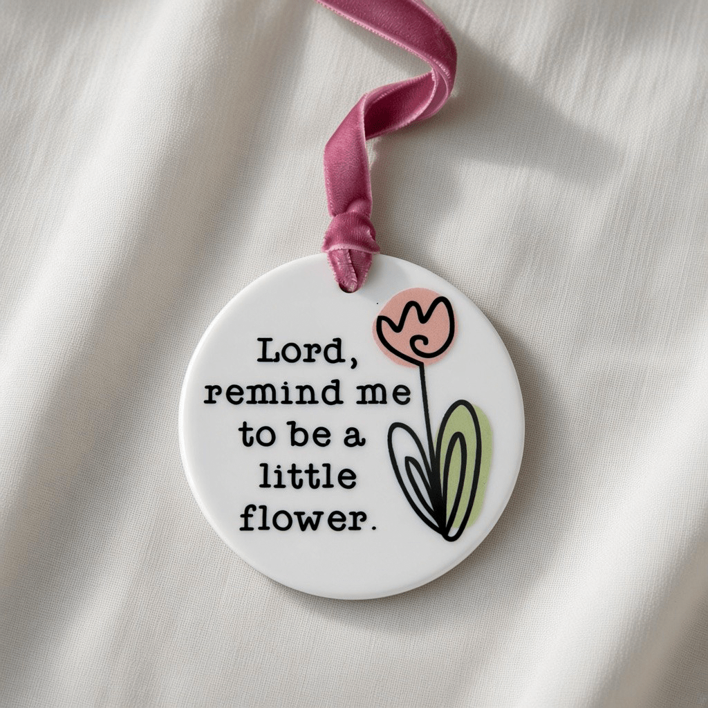 St. Thérèse of Lisieux Ceramic Ornament — The Little Flower - Firefly Wishes