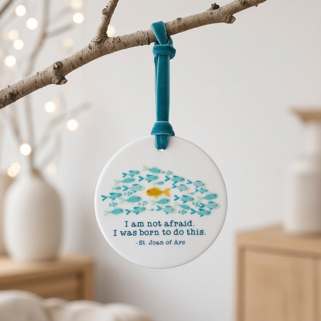 St Joan of Arc Ceramic Ornament — I Was Born For This - Firefly Wishes
