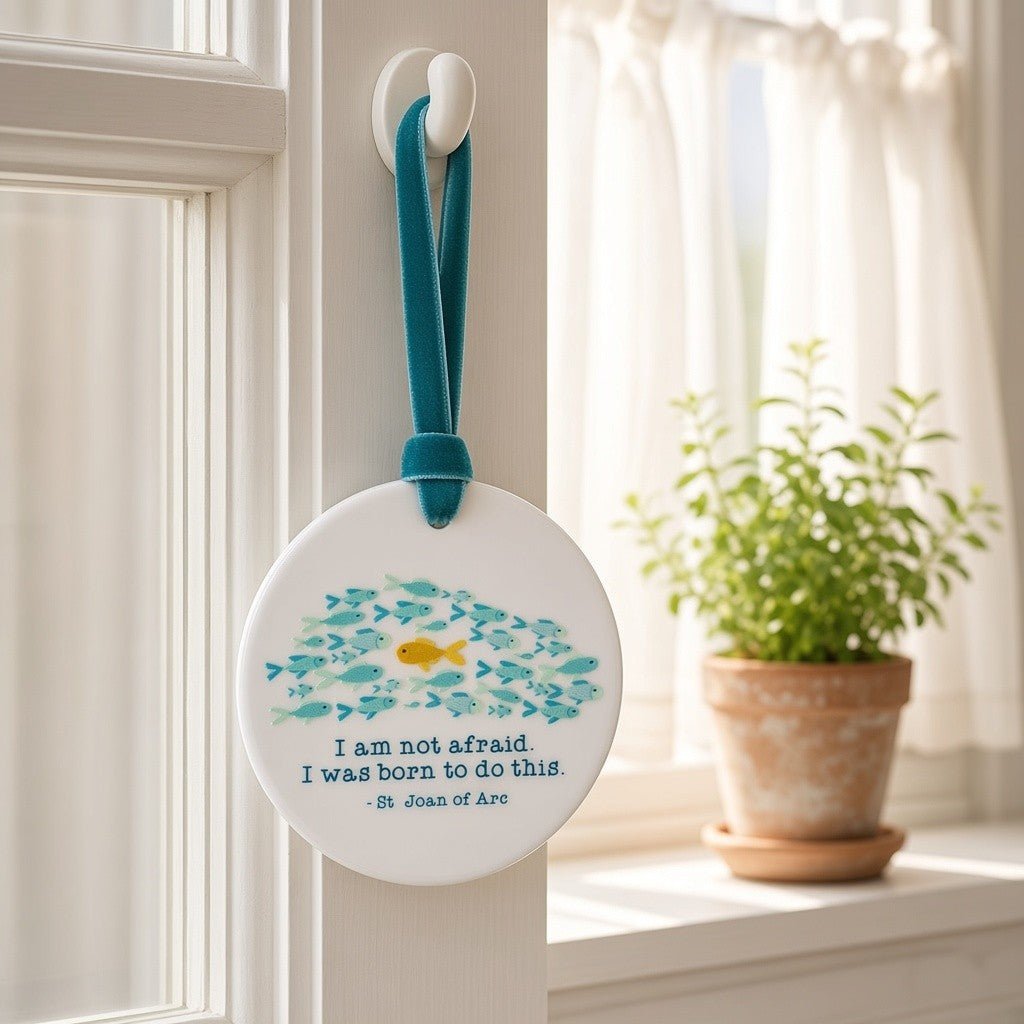 St Joan of Arc Ceramic Ornament — I Was Born For This - Firefly Wishes