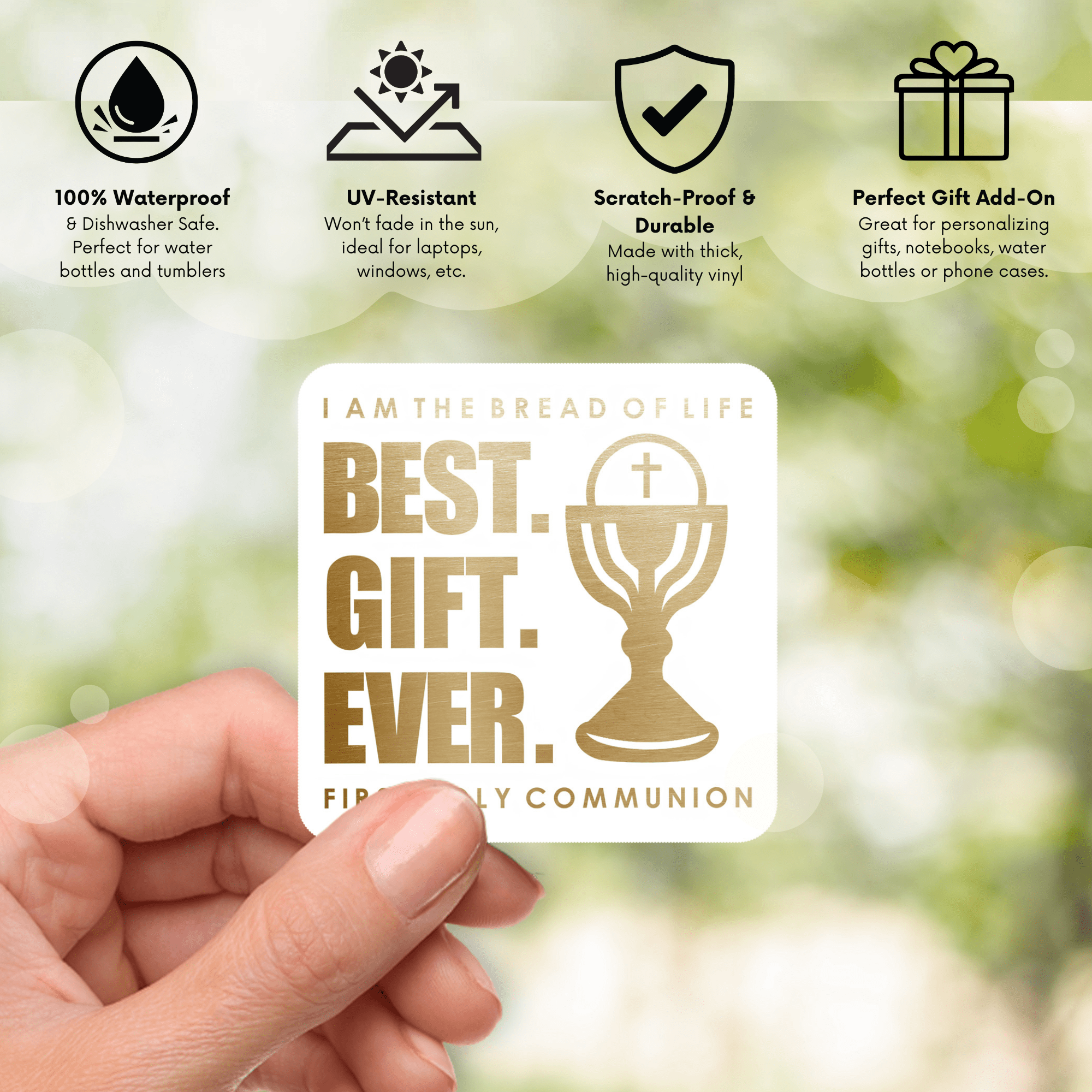 First Communion Sticker - Best Gift Ever - Firefly Wishes