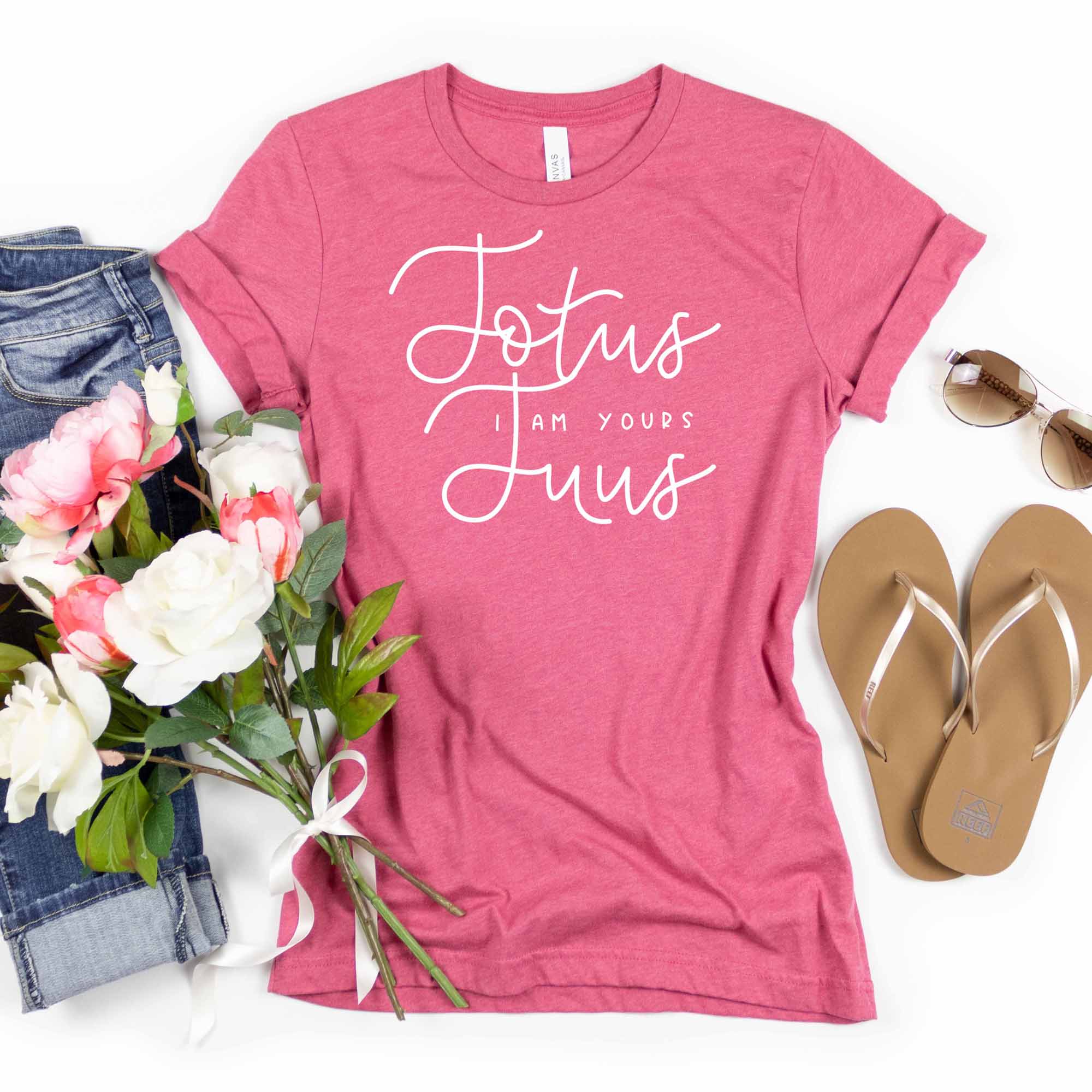 Totus Tuus I Am Yours Catholic T-Shirt - Firefly Wishes