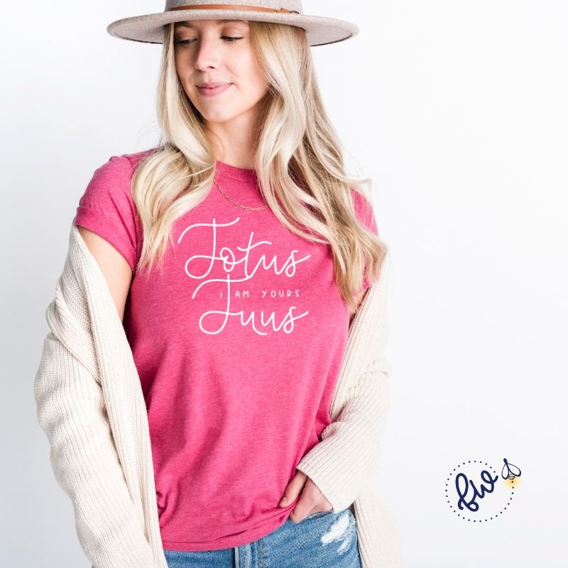 Totus Tuus I Am Yours Catholic T-Shirt - Firefly Wishes