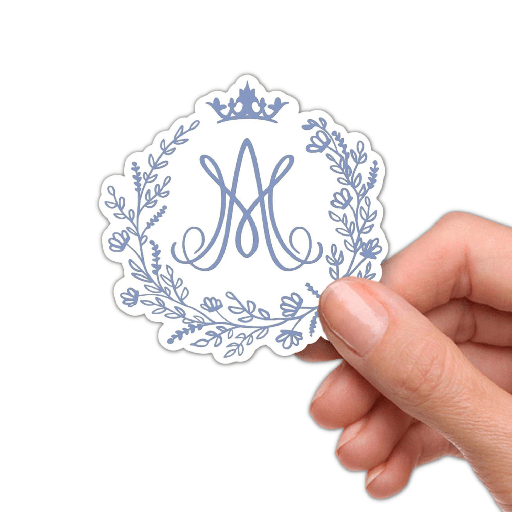 Auspice Maria Catholic Vinyl Waterproof Sticker - Firefly Wishes