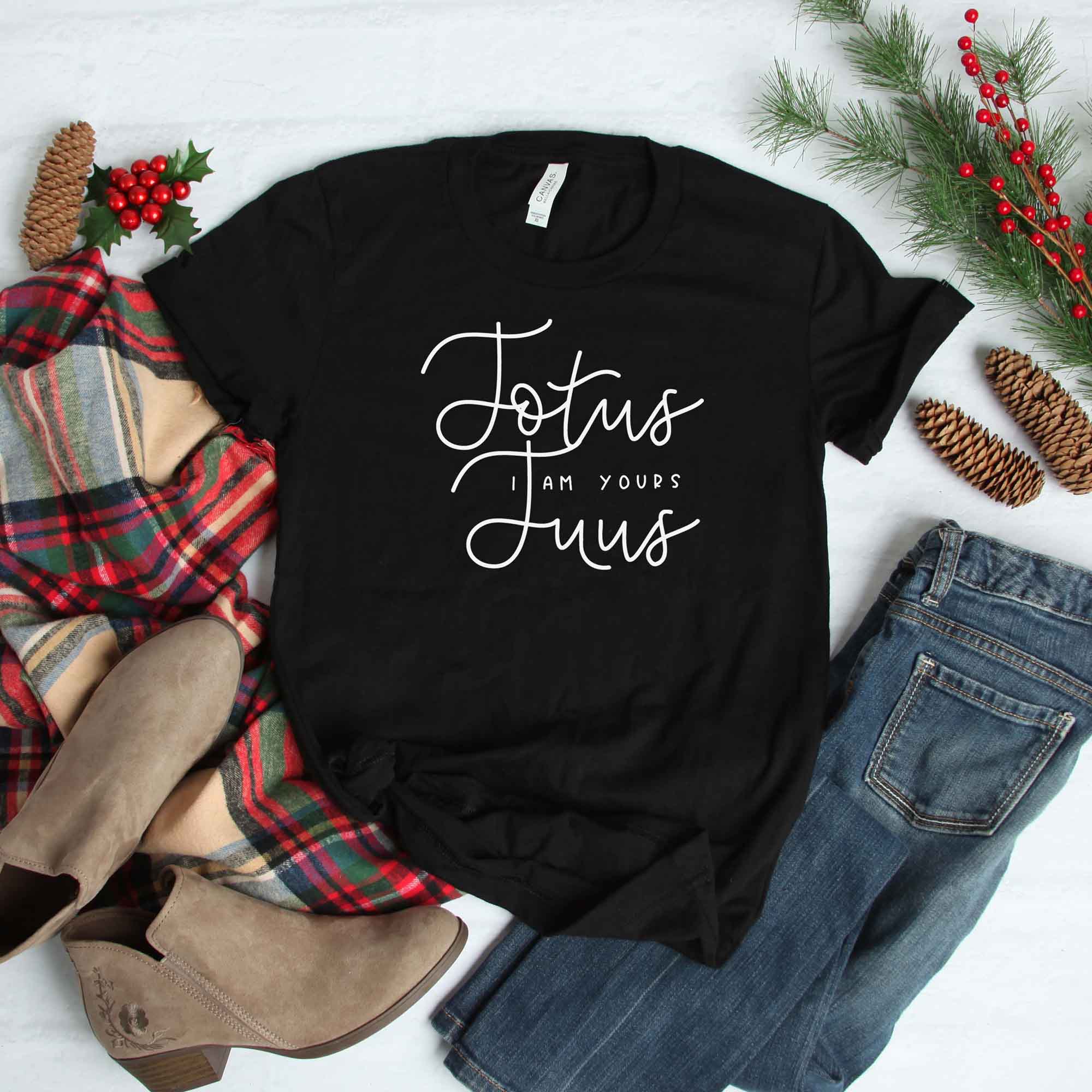 Totus Tuus I Am Yours Catholic T-Shirt - Firefly Wishes