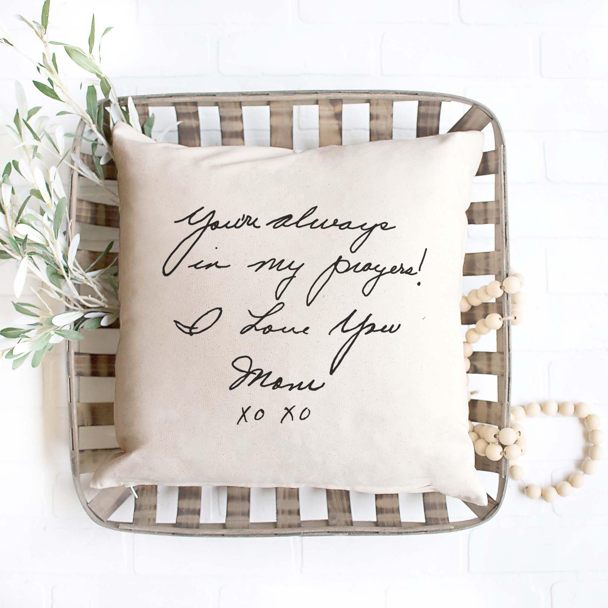 Custom Remembrance Pillow Cover