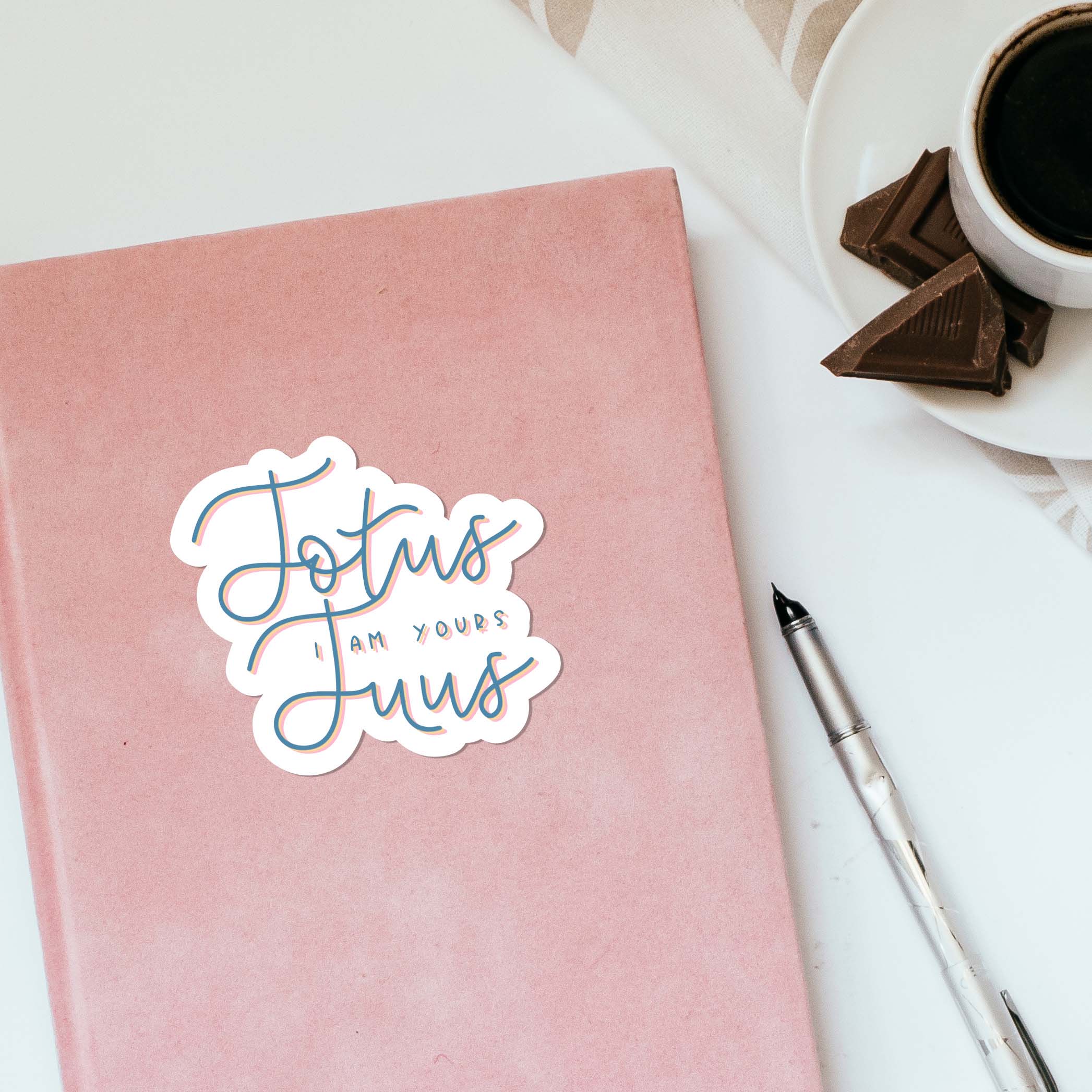 Totus Tuus Catholic Sticker – St. Pope John Paul II Motto & Marian Devotion - Firefly Wishes