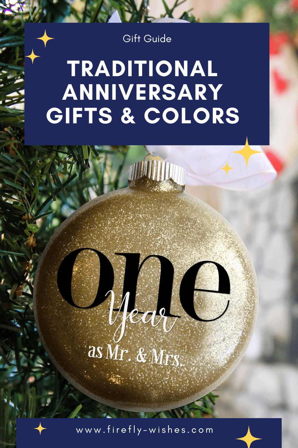Guide to Traditional Anniversary Gifts and Colors - Firefly Wishes
