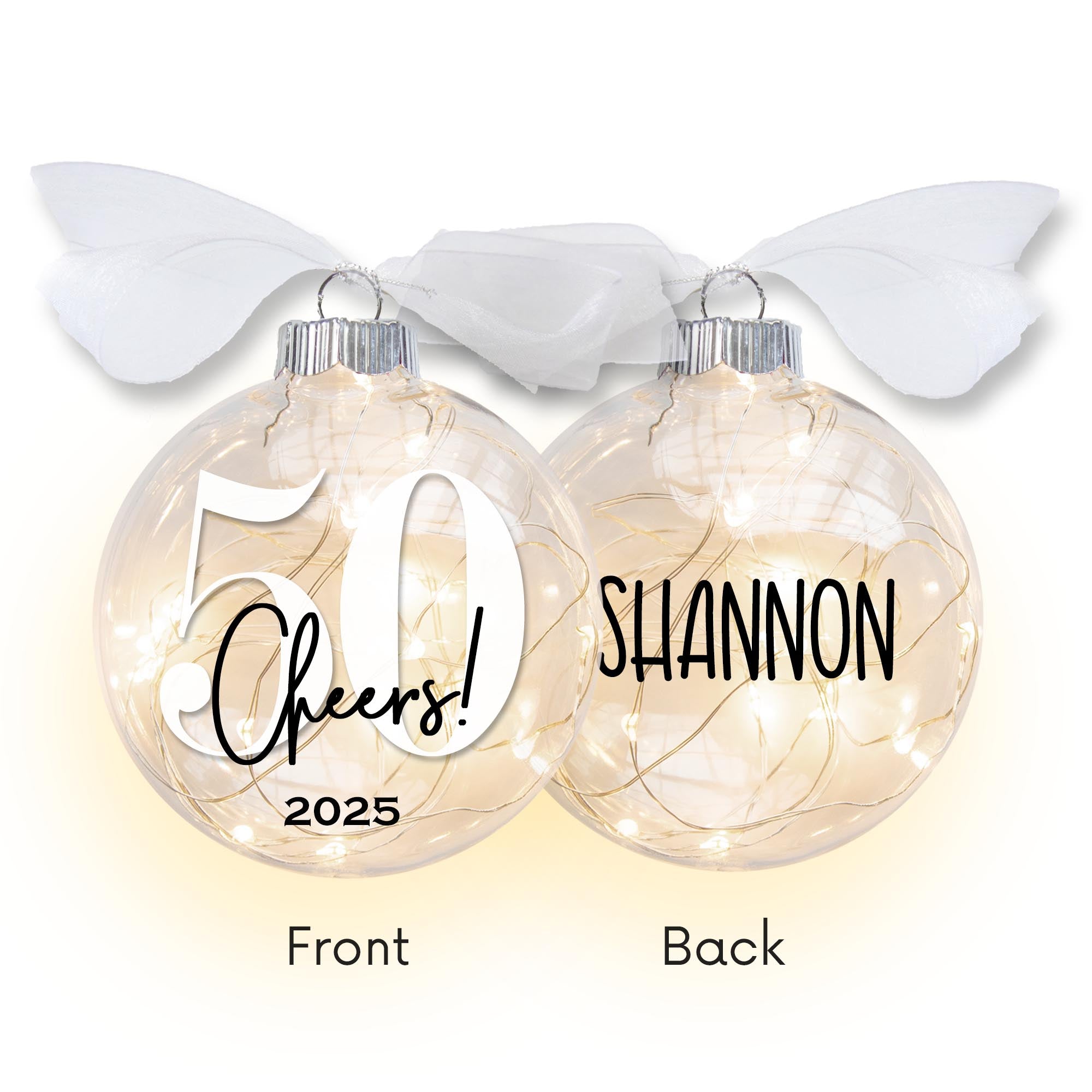 Personalized Lighted Birthday Ornament – Milestone Keepsake