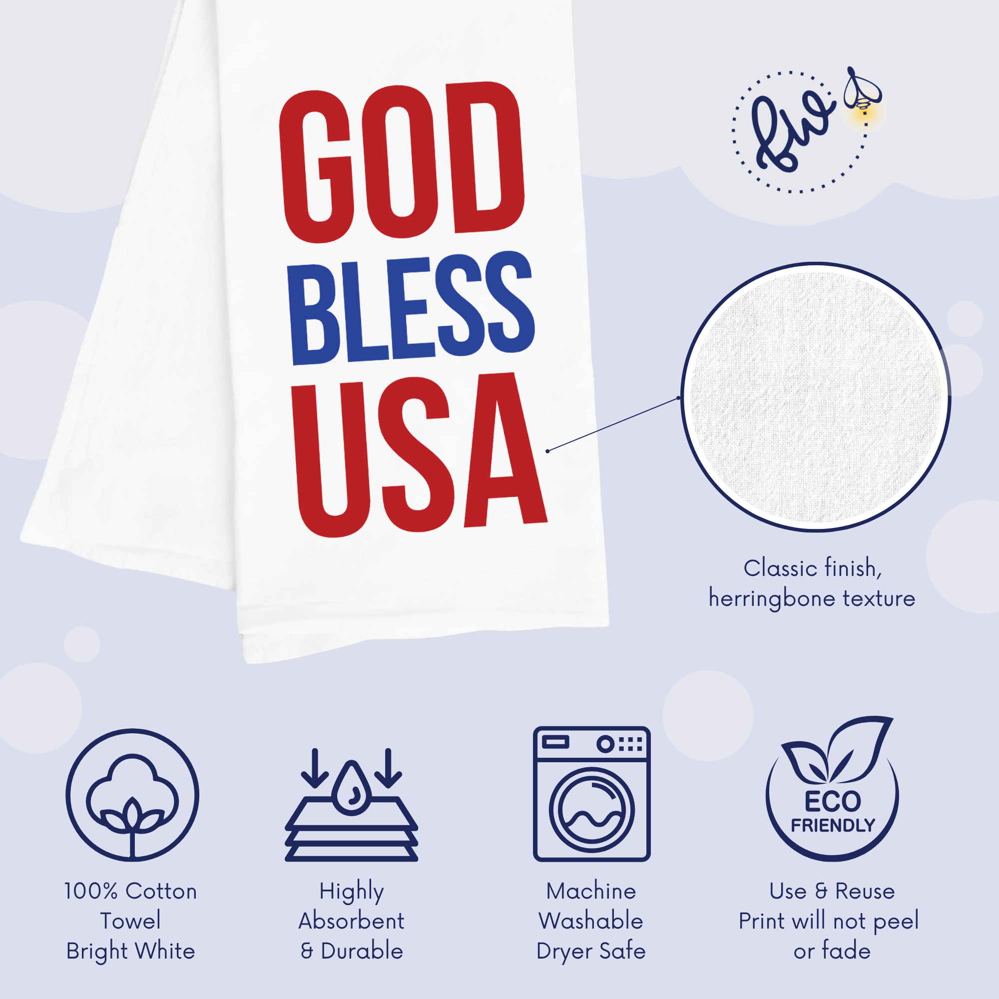 God Bless USA Kitchen Towel