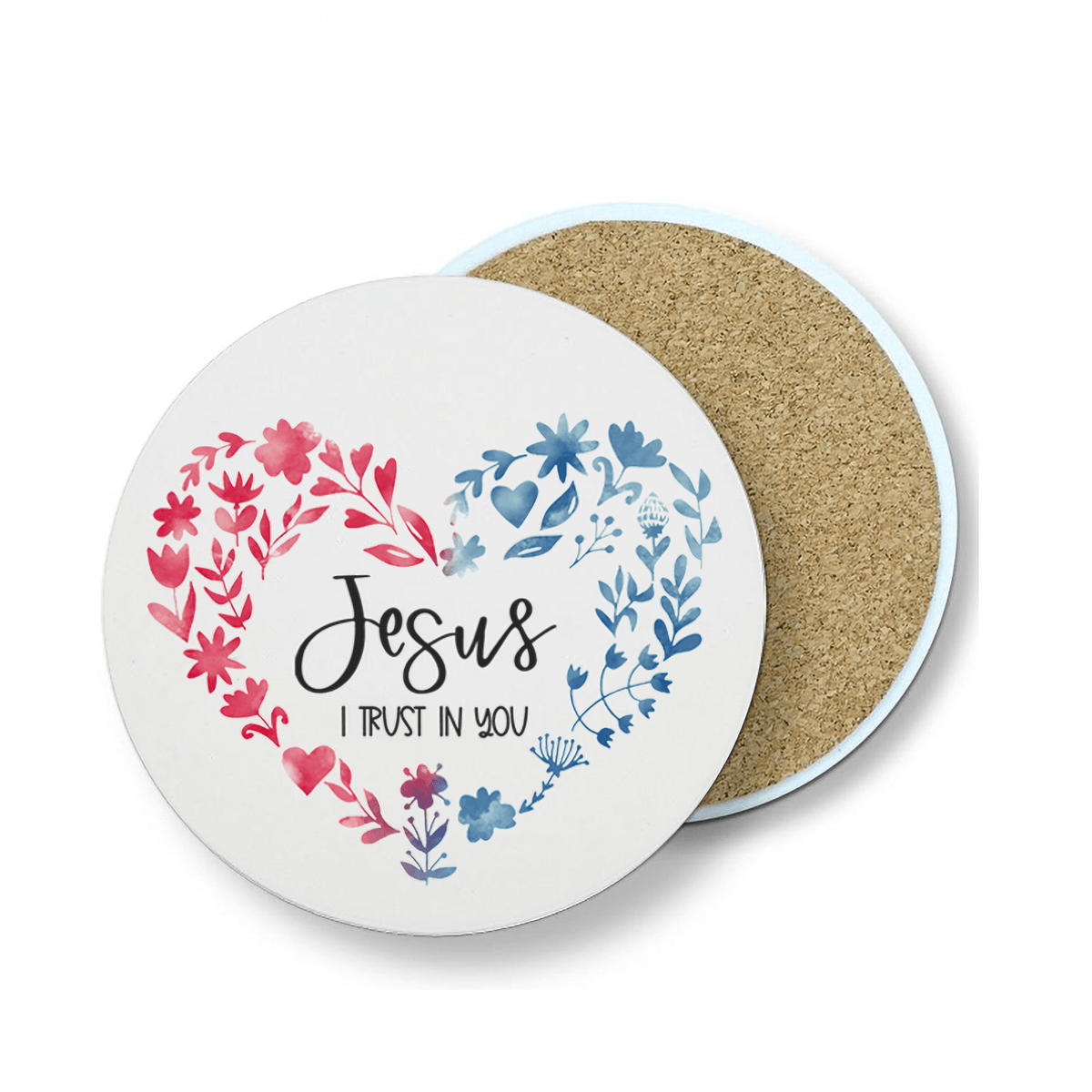 Jesus, I Trust in You Stone Coaster — Divine Mercy - Firefly Wishes