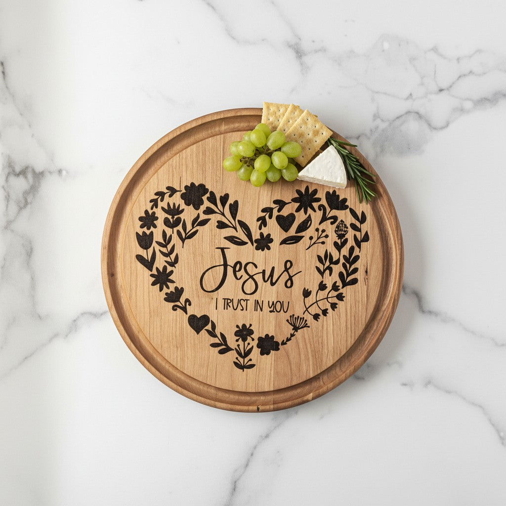 Divine Mercy Cutting Board — Jesus I Trust in You