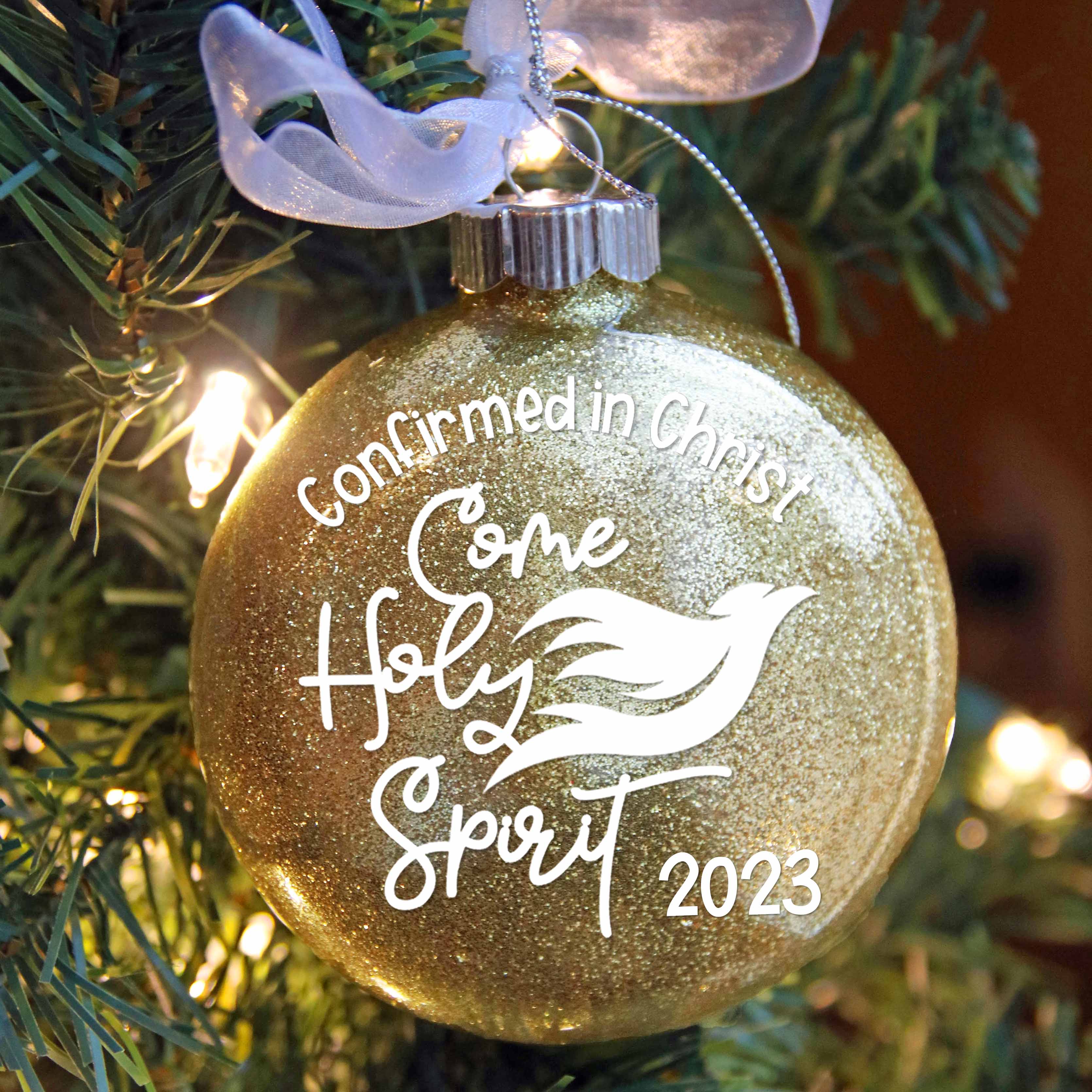 Confirmation Glitter Christmas Ornament