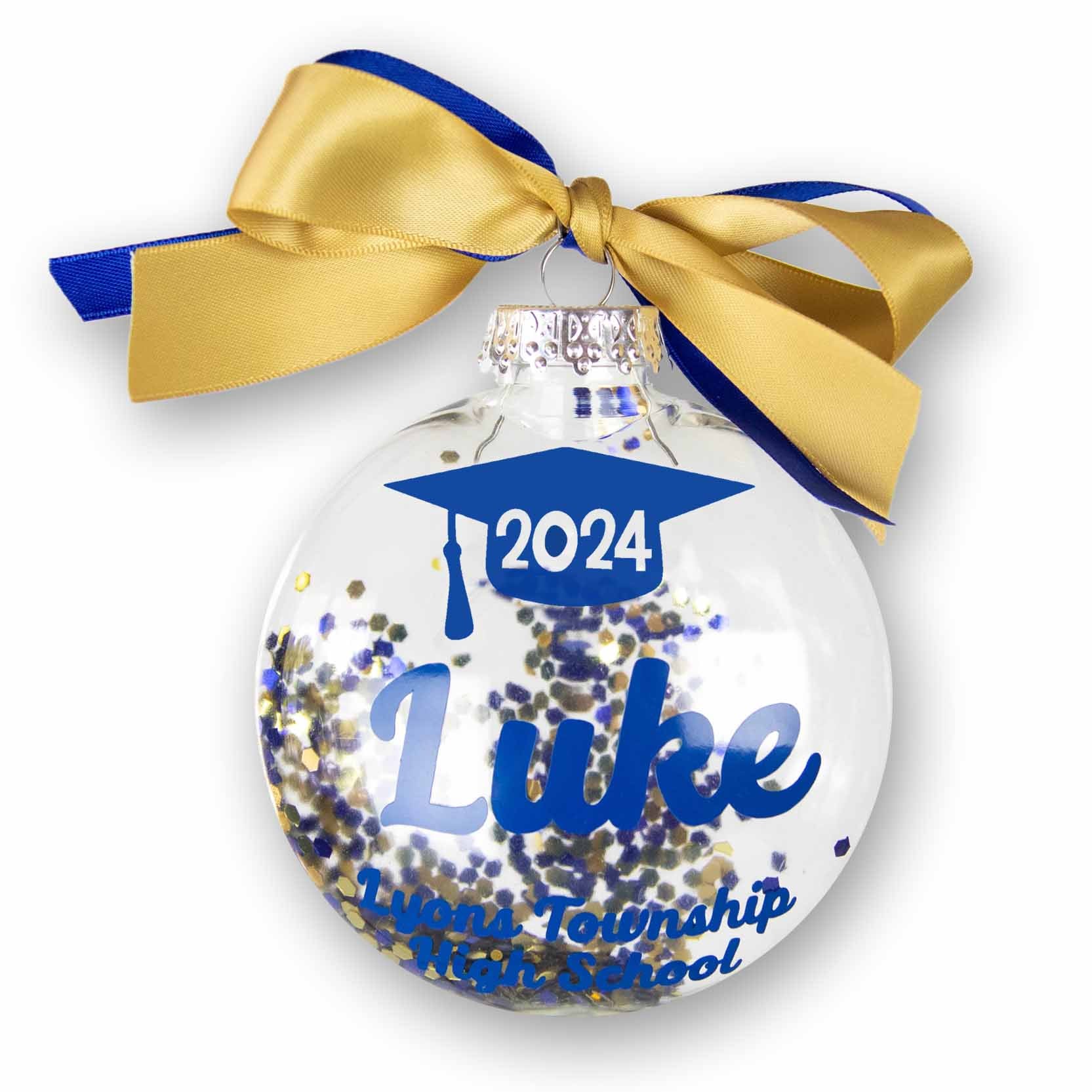 Graduation Confetti Christmas Ornament
