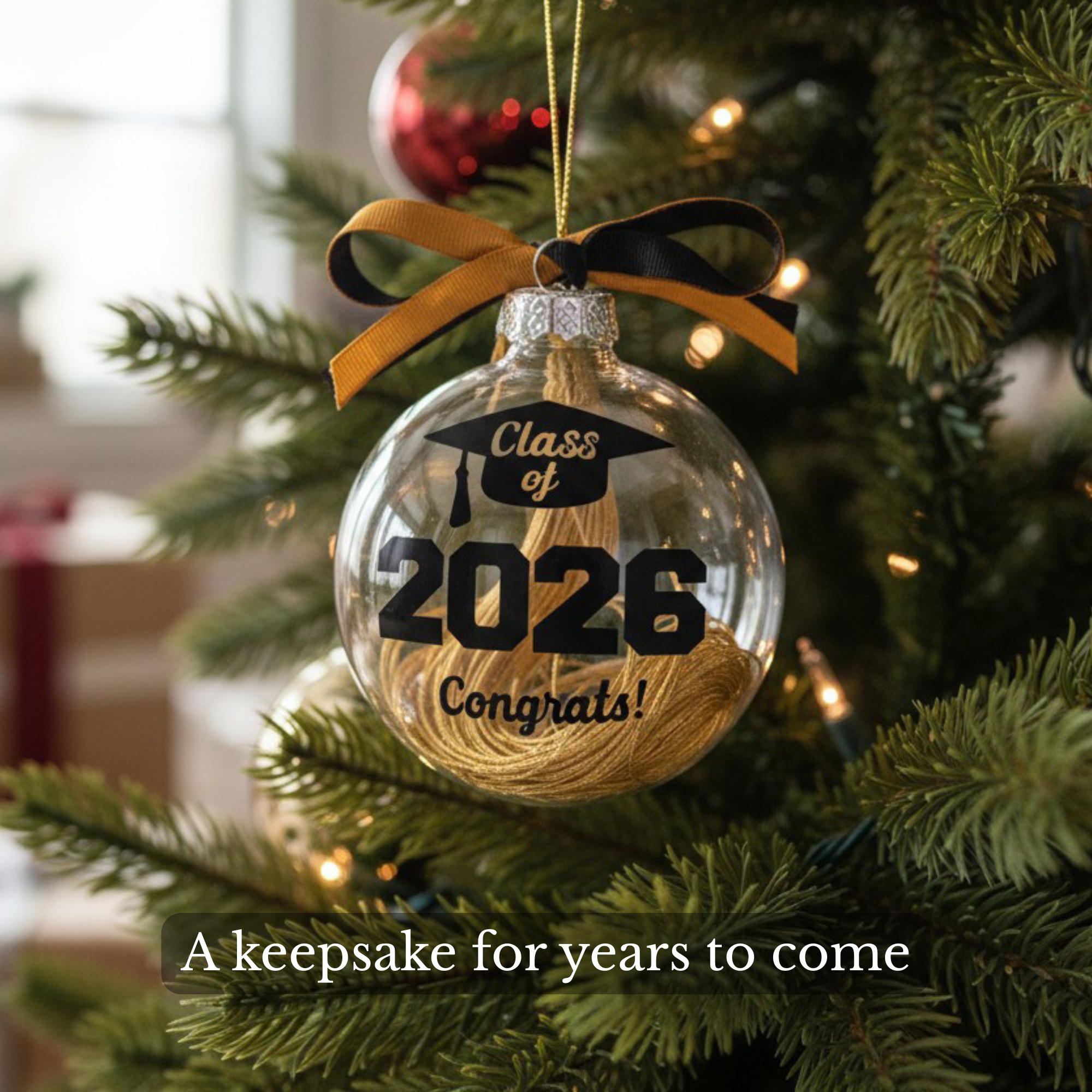 Graduation Tassel Ornament – Class of 2026 Keepsake Gift