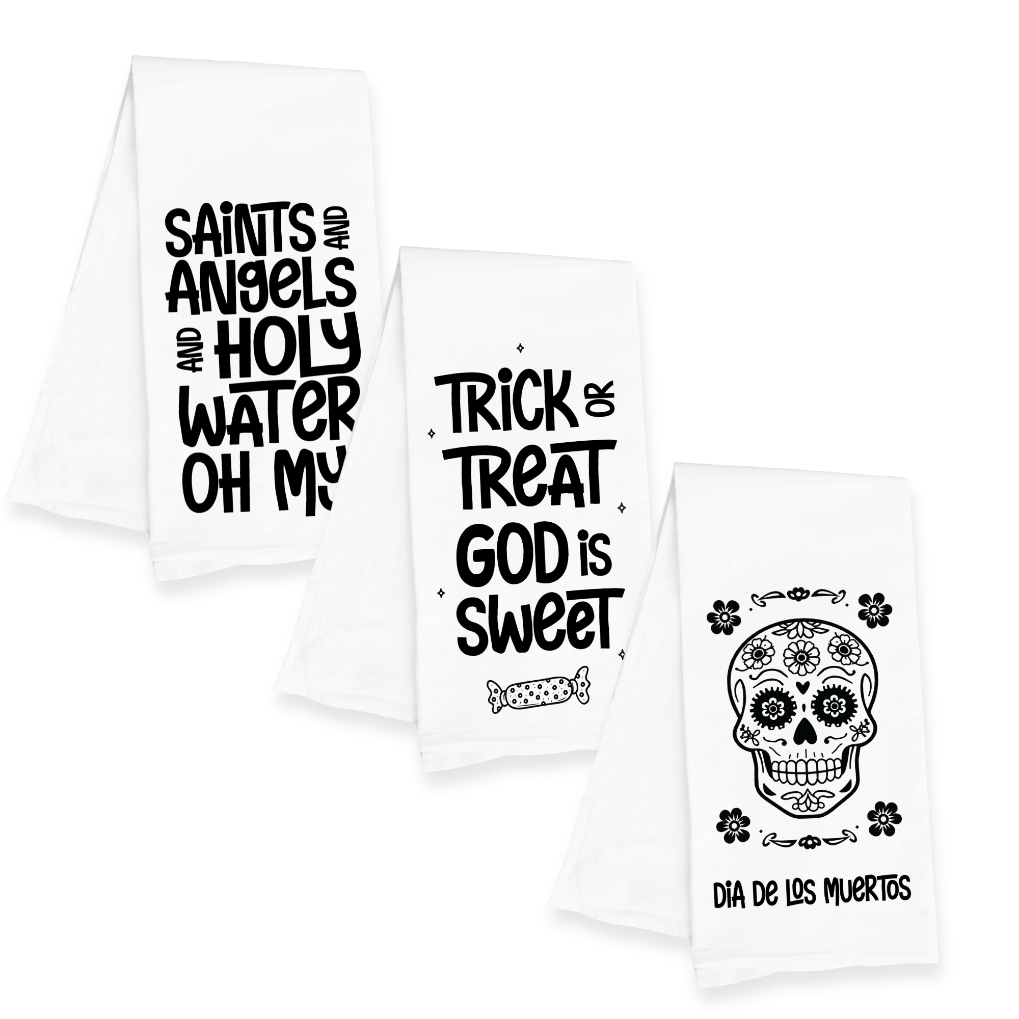 Halloween + All Saints’ Day Kitchen Towel Bundle