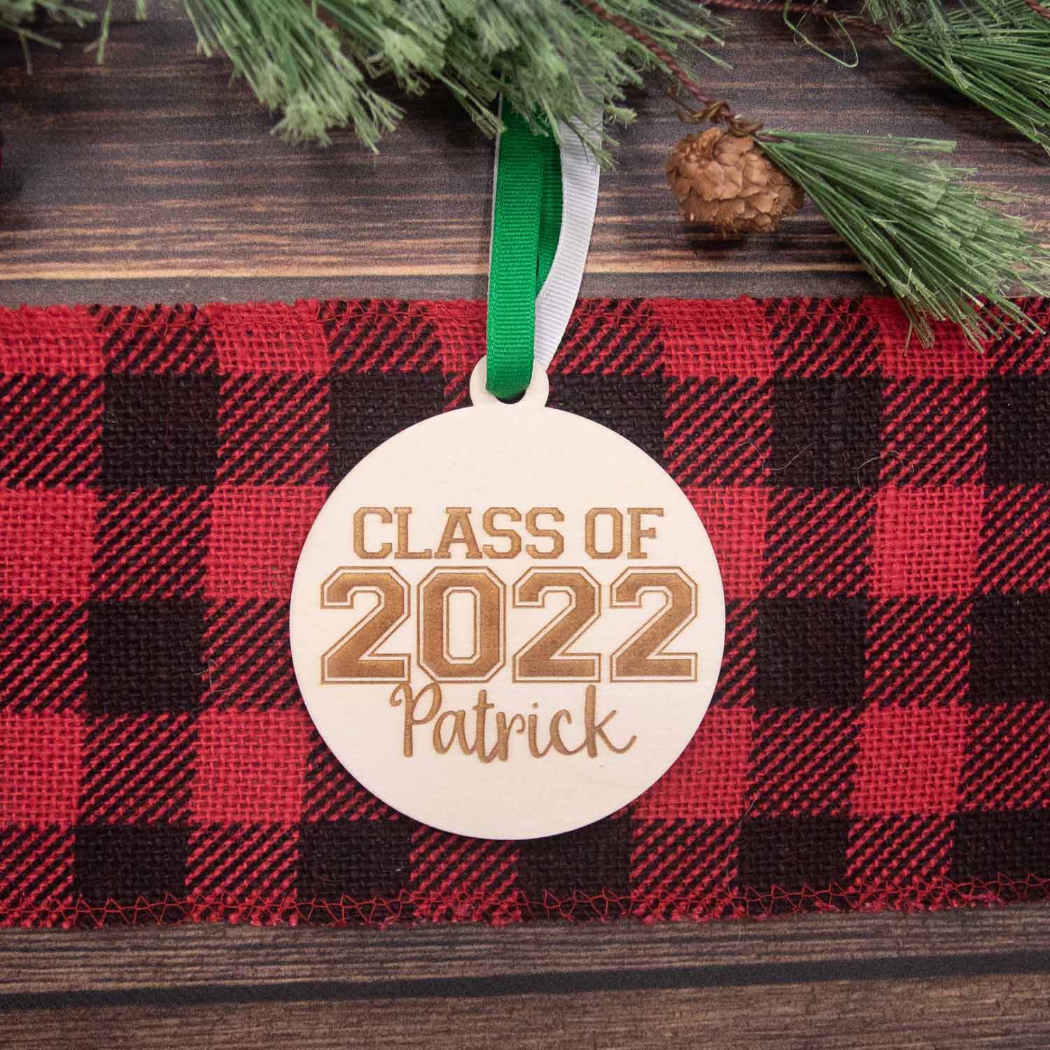 Graduation Class of 2023 Wood Christmas Ornament