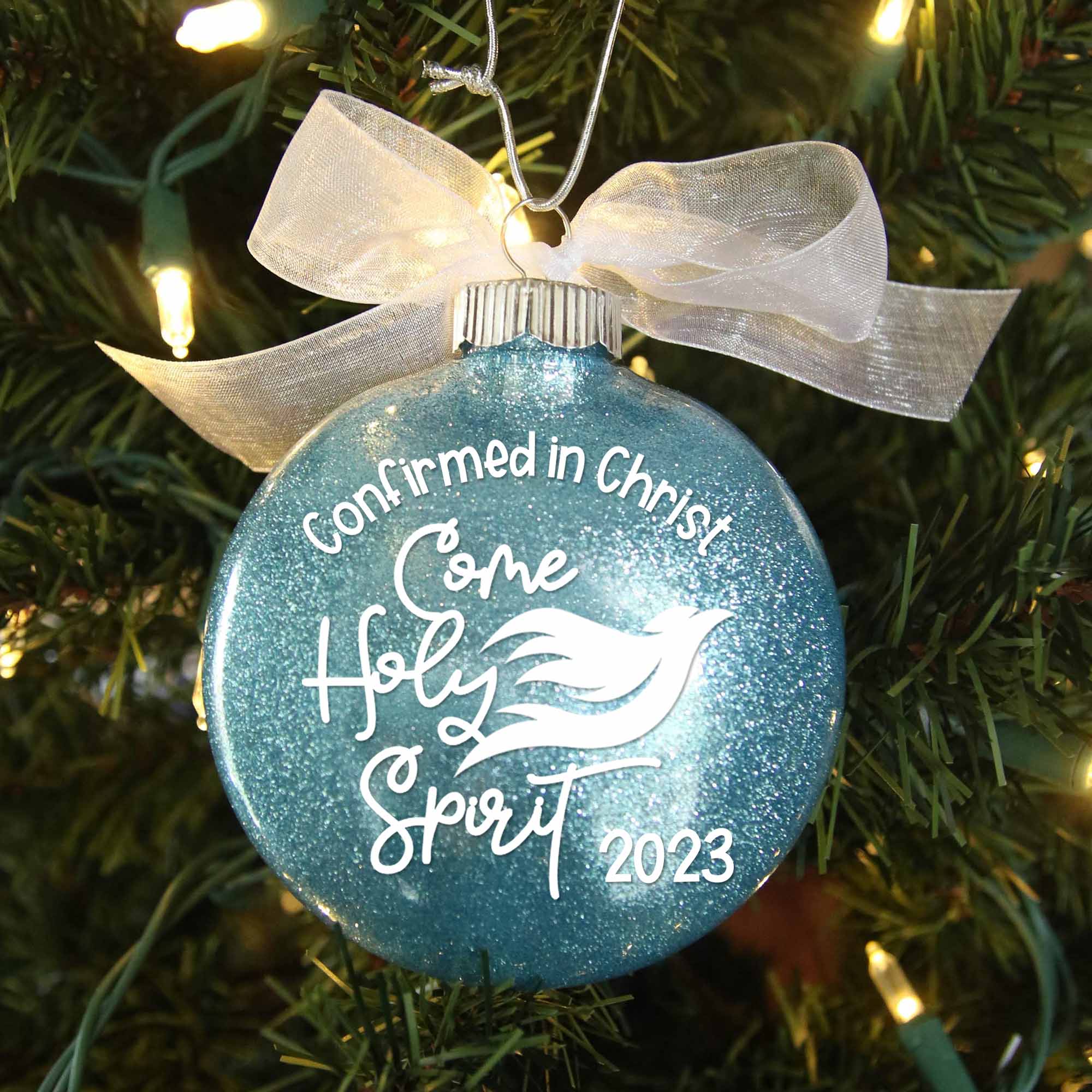 Confirmation Glitter Christmas Ornament