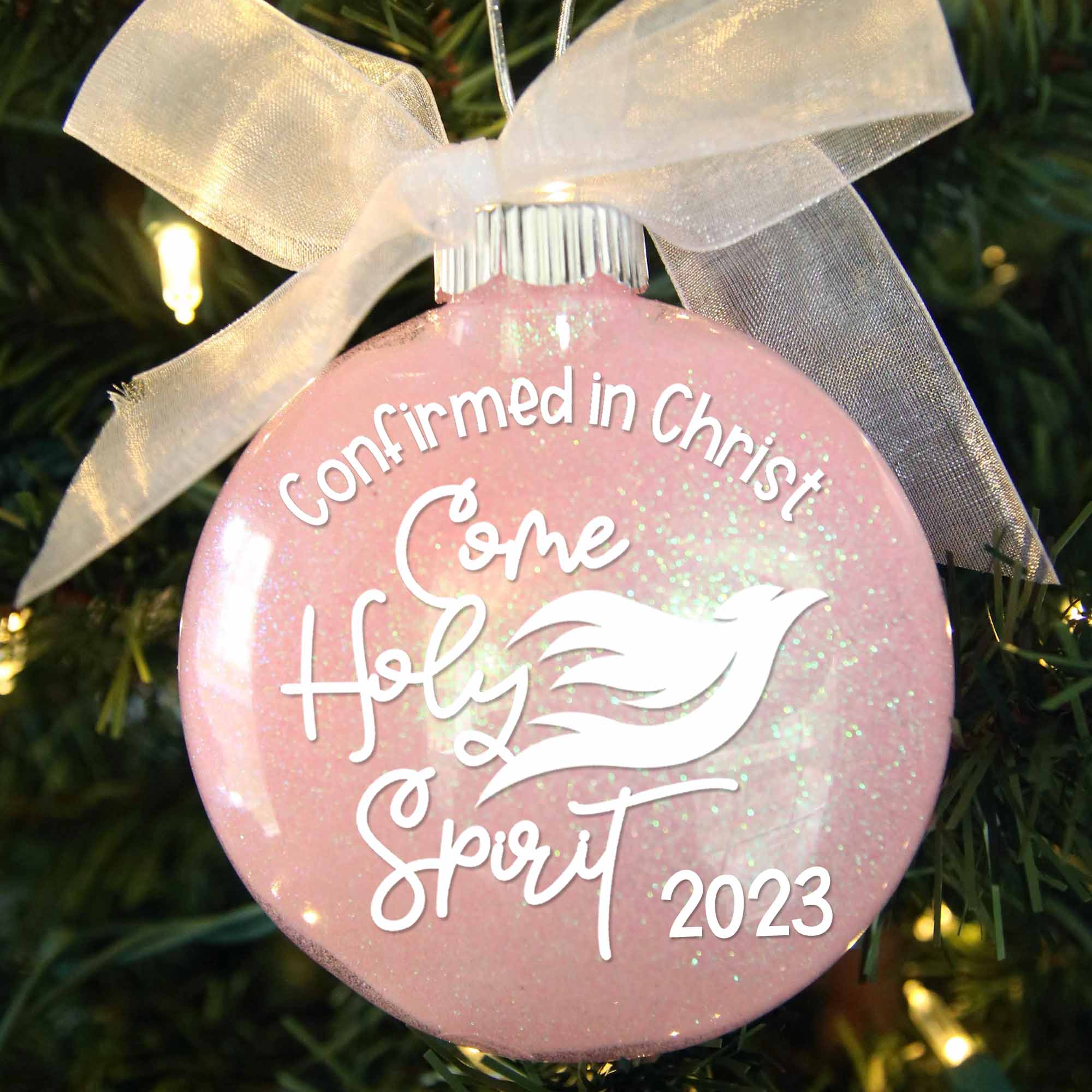 Confirmation Glitter Christmas Ornament