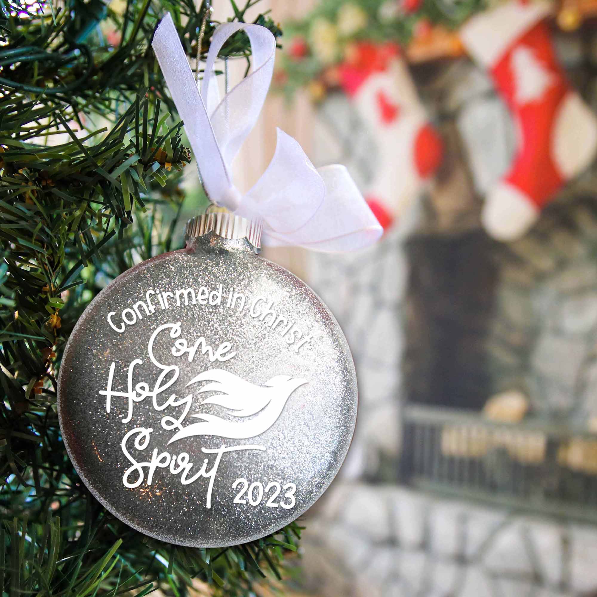 Confirmation Glitter Christmas Ornament